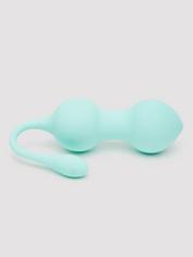 Lovehoney Embrace Silicone Kegel Balls 1.9 oz, Blue, hi-res