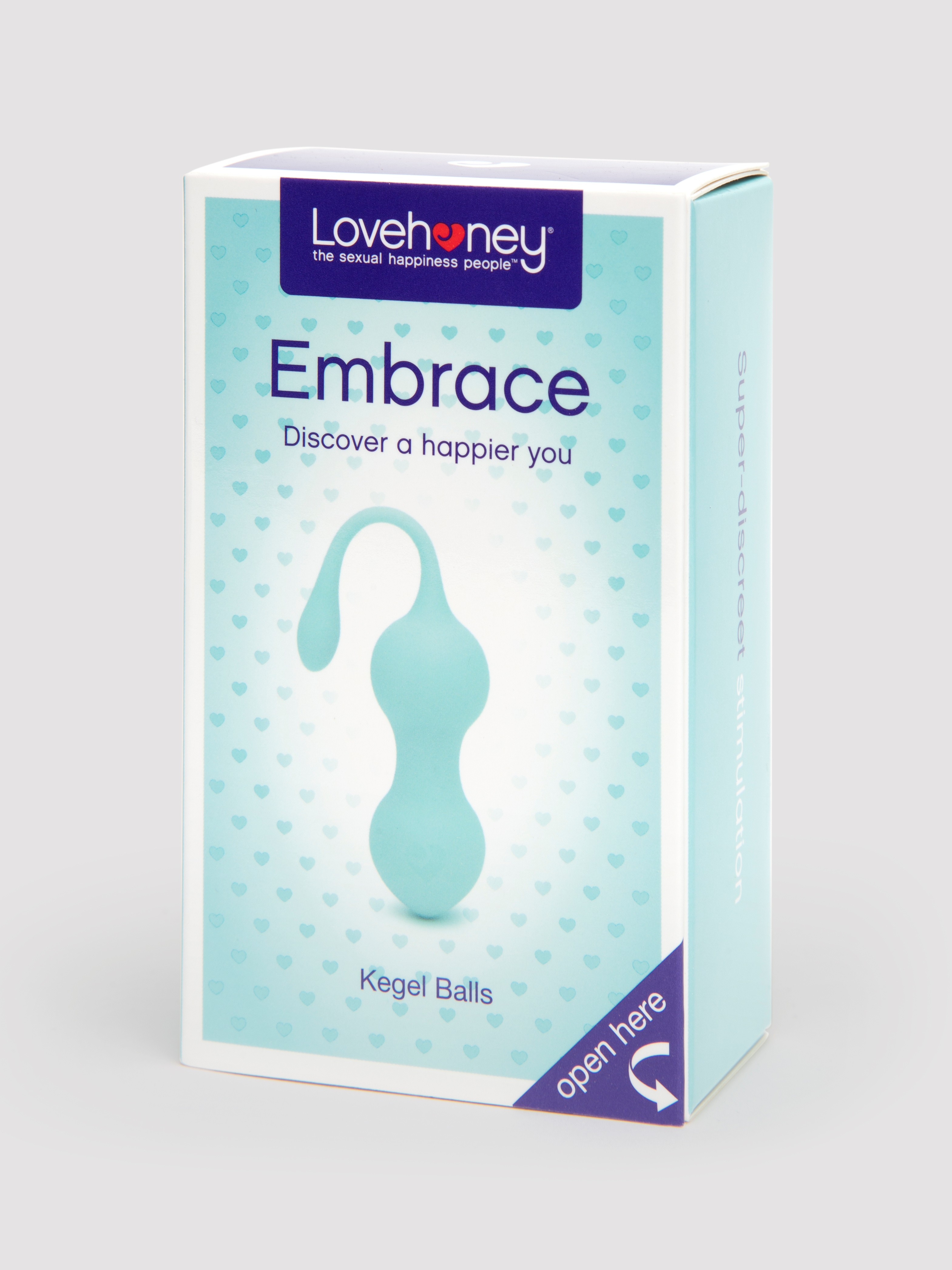 Lovehoney Embrace Silicone Kegel Balls 55g, Blue, hi-res