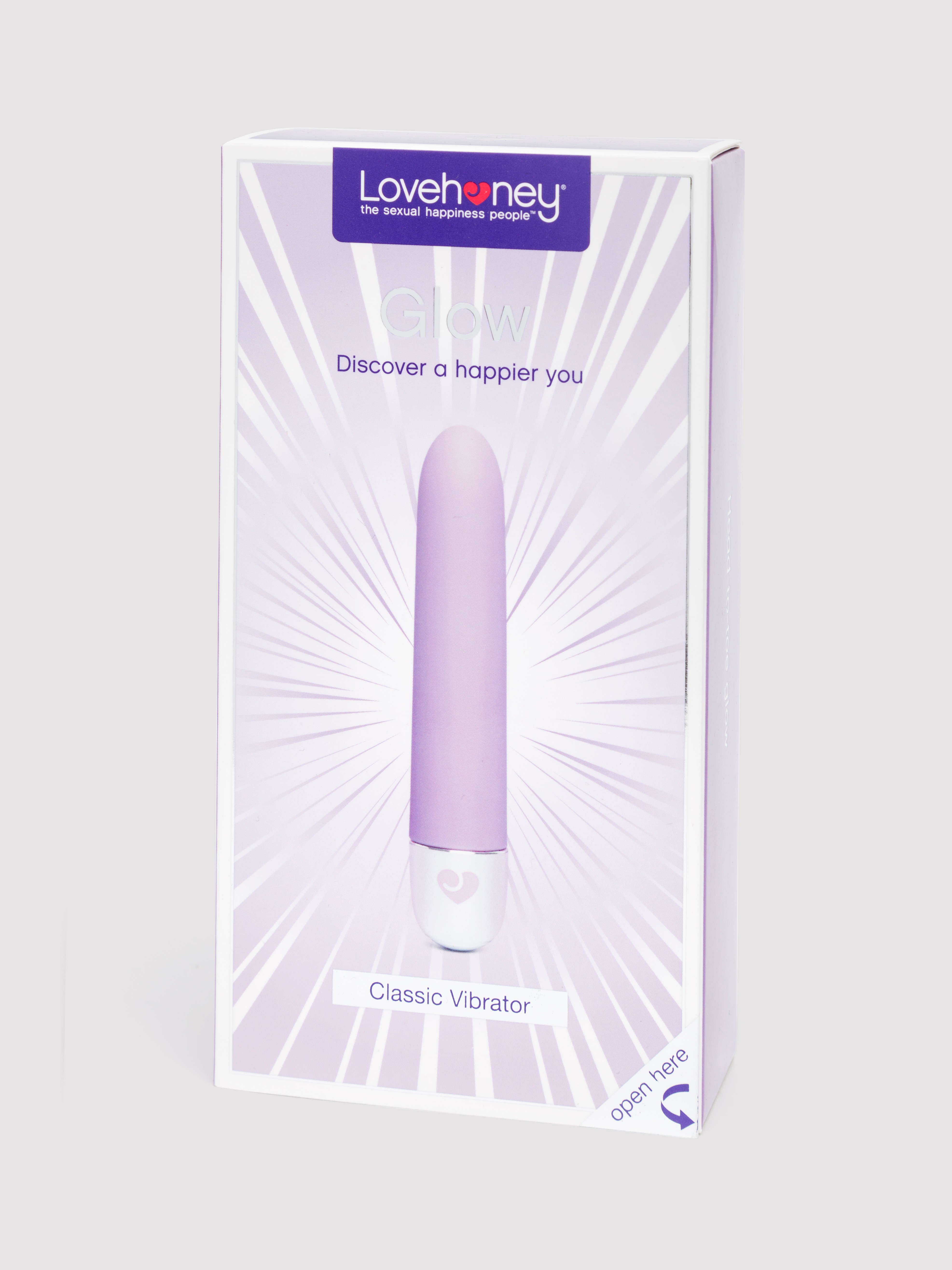 Lovehoney Glow 10 Function Silicone Mini Classic Vibrator, Purple, hi-res