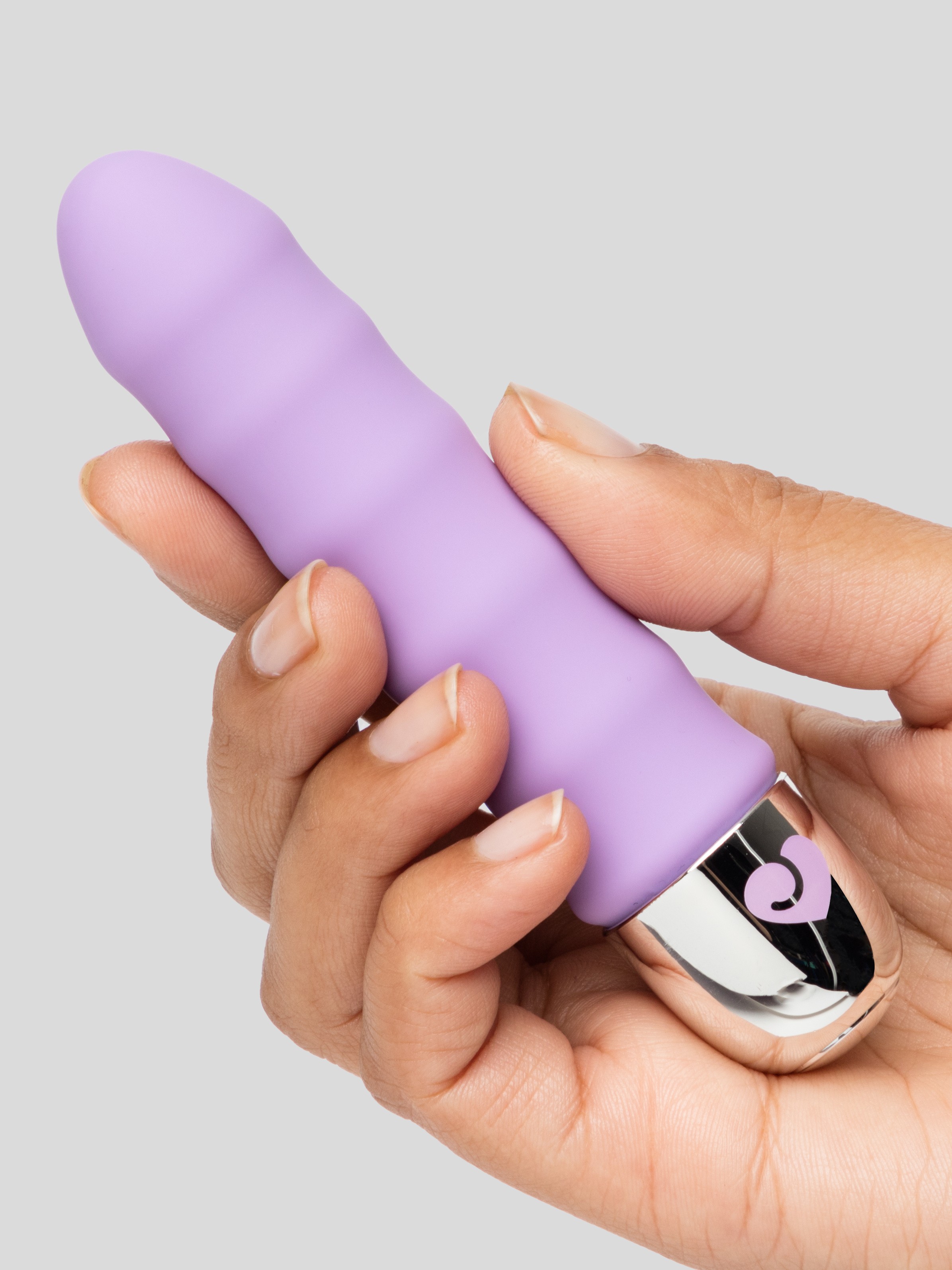 Lovehoney Ripple 10 Function Silicone Wavy Vibrator , Purple, hi-res