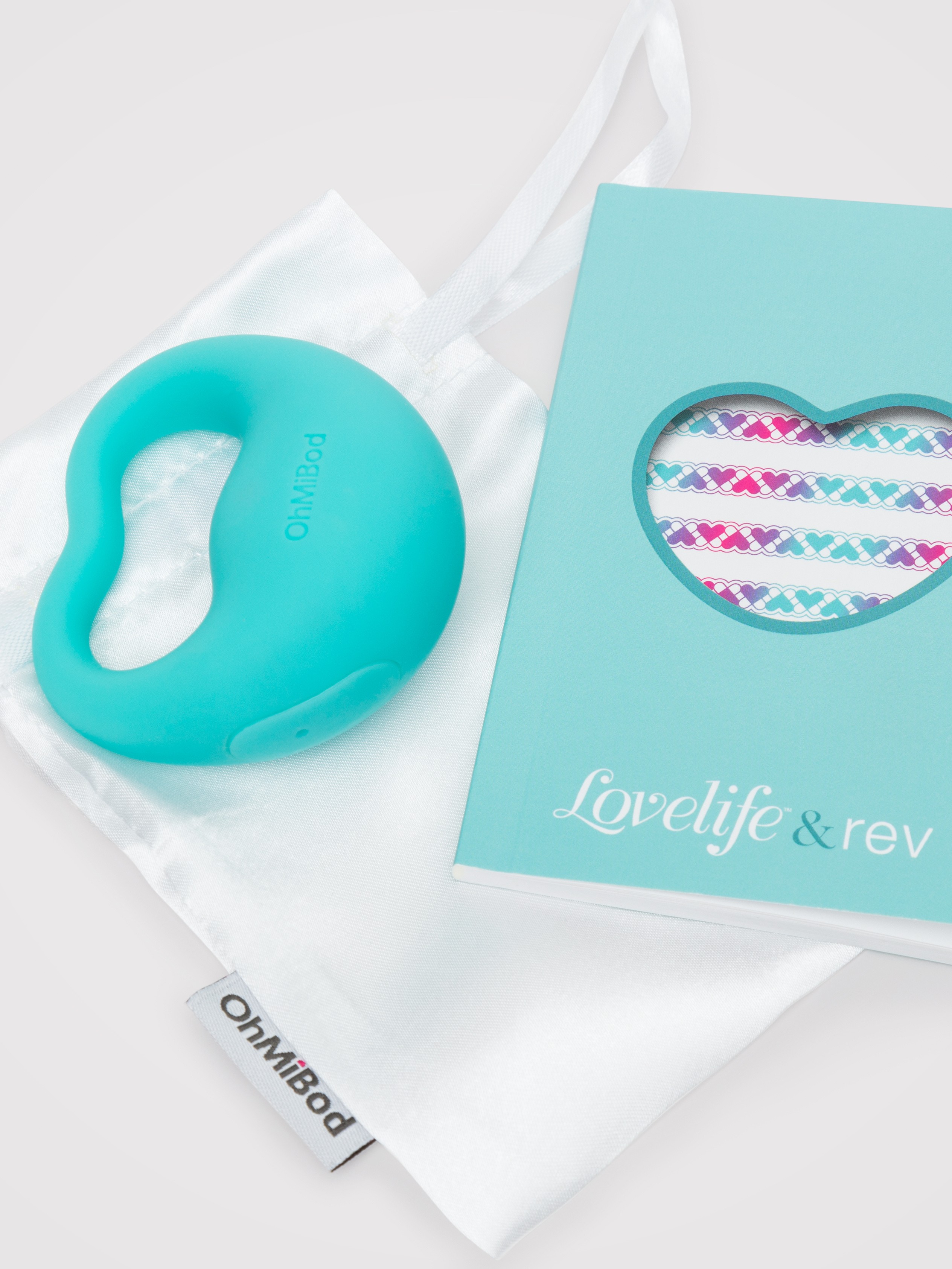 OhMiBod LoveLife Rev Rechargeable Easy-Grip Finger Massager, Blue, hi-res