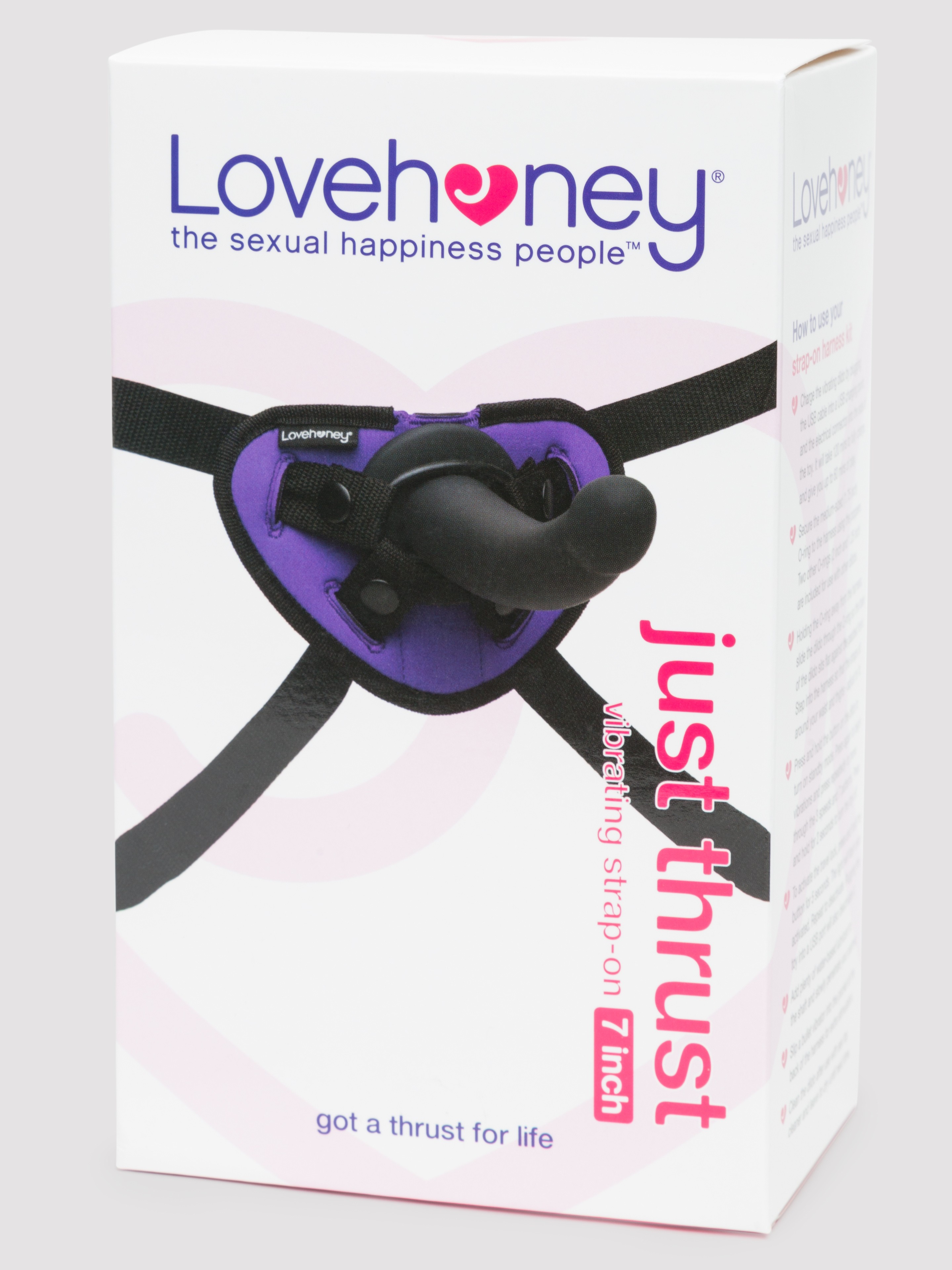 Lovehoney Advanced Rechargeable Vibrating Strap-On Harness Kit 6 Inch, Black, hi-res