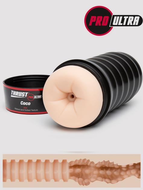 THRUST Pro Ultra Coco Ribbed and Dotted Ass Cup, Flesh Pink, hi-res