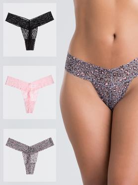 Lovehoney Wild Thing Leopard Lace Thong Set (3 Pack)