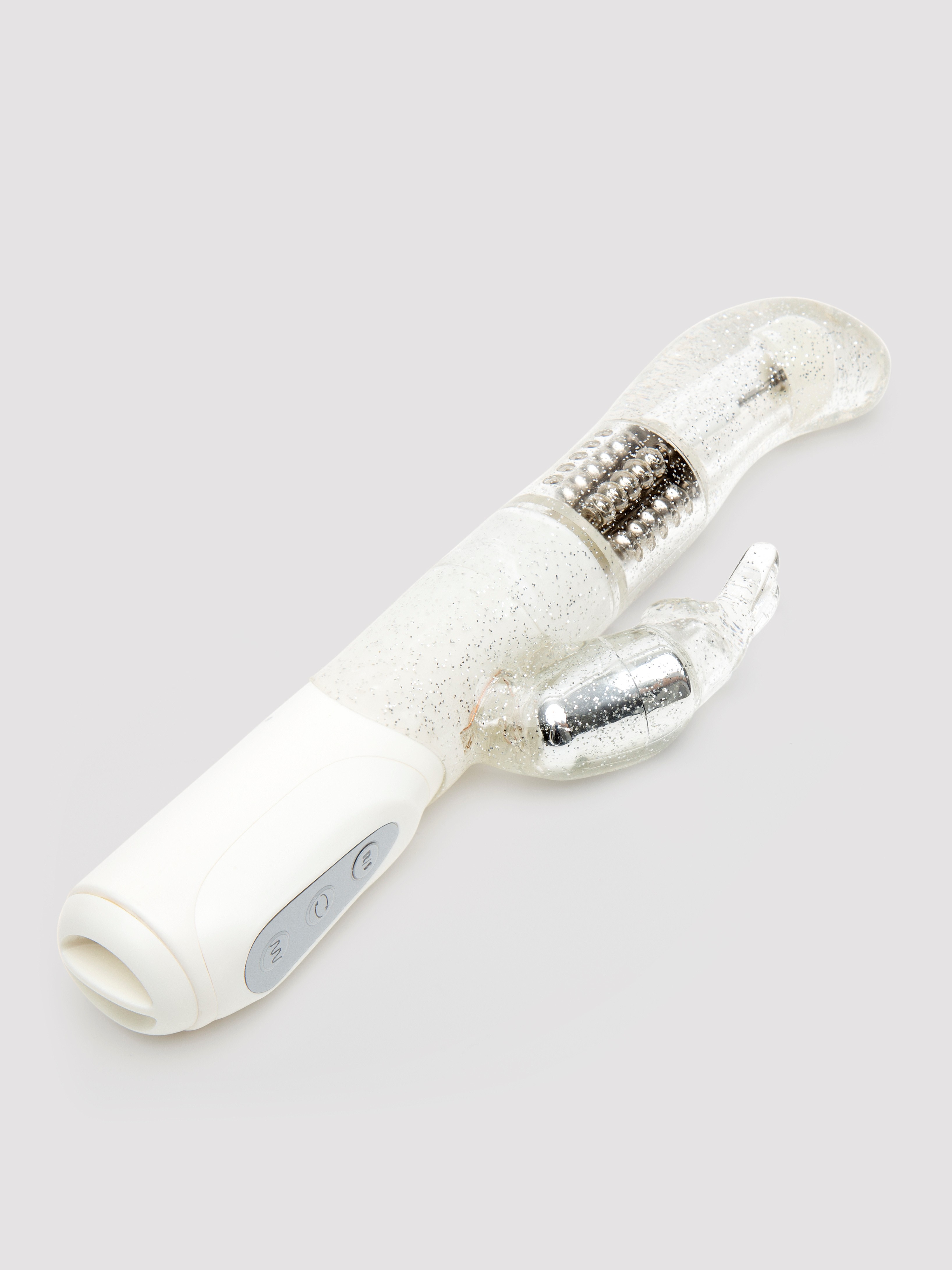 Lovehoney Jessica Rabbit 10 Function Silver G-Spot Rabbit Vibrator, Silver, hi-res