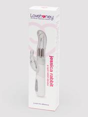 Lovehoney Jessica Rabbit 10 Function Silver G-Spot Rabbit Vibrator, Silver, hi-res