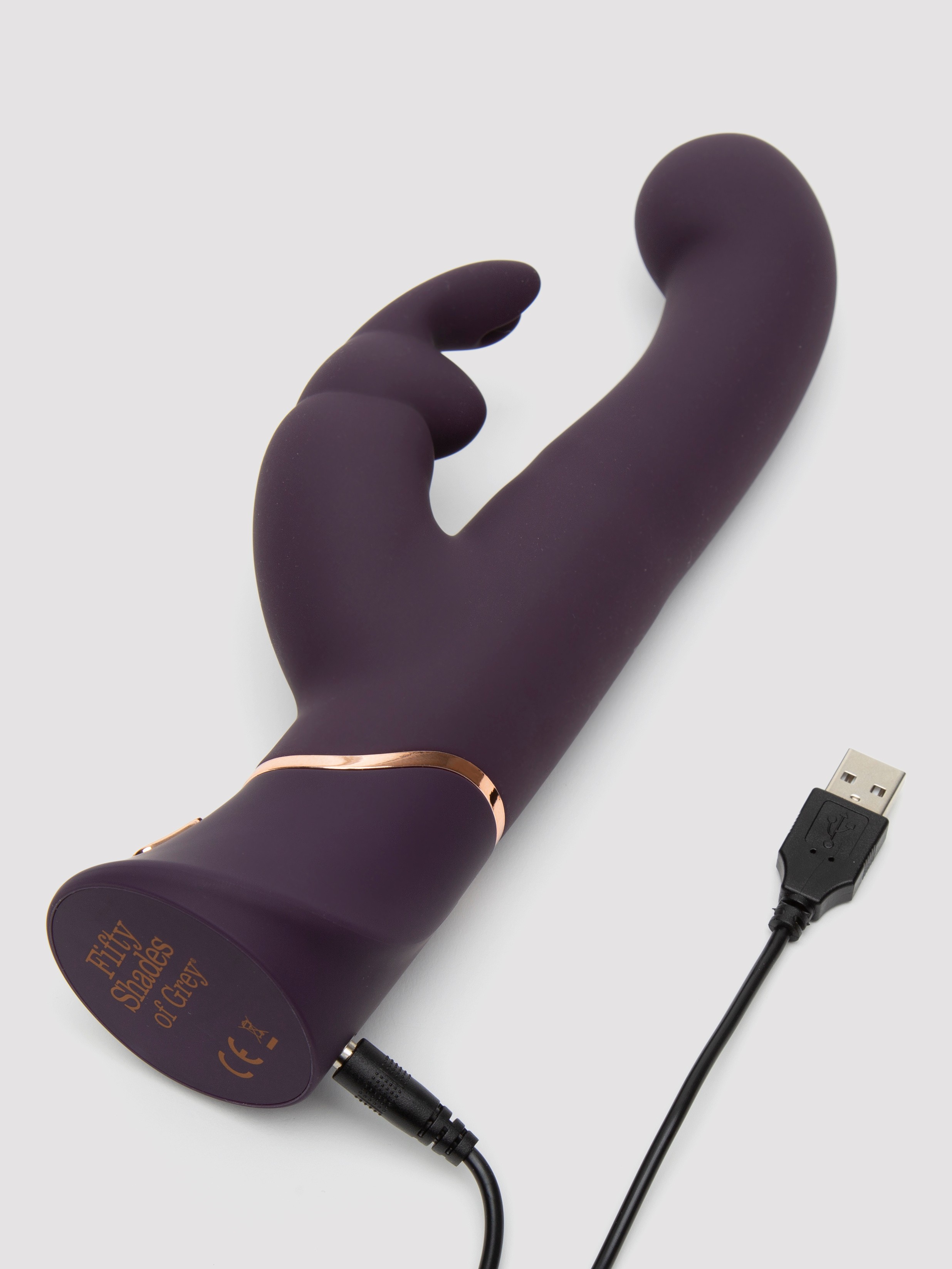 Fifty Shades of Grey Greedy Girl G-Spot Stroker Rabbit Vibrator, Purple, hi-res