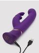 Fifty Shades of Grey Greedy Girl Power Motion Thrusting Rabbit Vibrator, Purple, hi-res