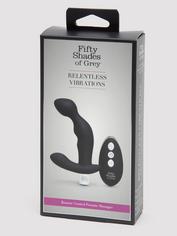 Fifty Shades of Grey Relentless Vibrations Remote Prostate Vibrator, Black, hi-res