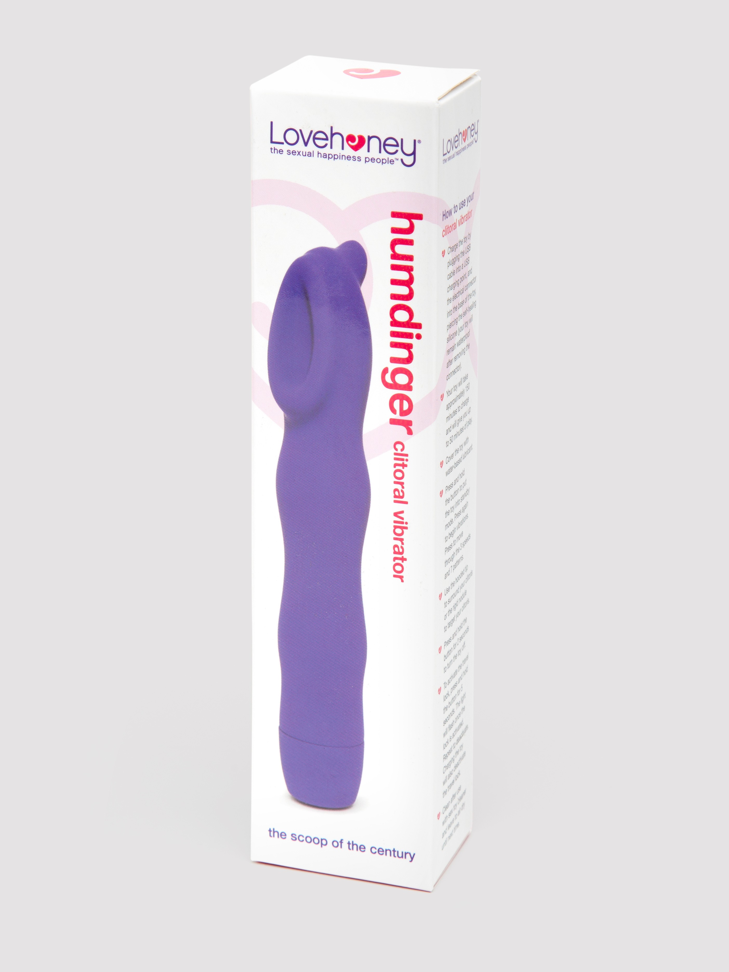Lovehoney Humdinger 10 Function Rechargeable Clitoral Vibrator, Purple, hi-res