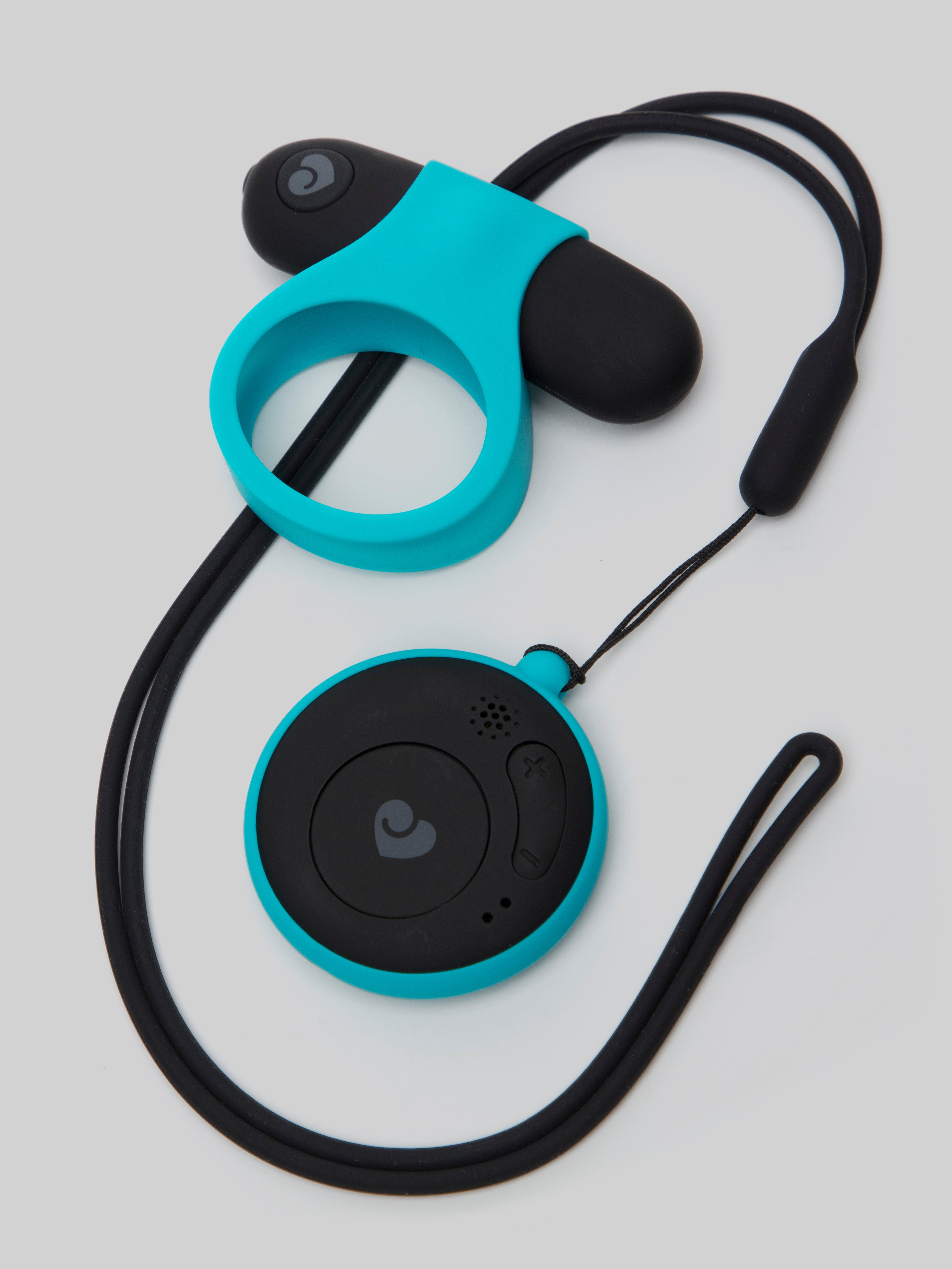 Lovehoney Juno Rechargeable Music Activated Vibrating Love Ring, Black, hi-res