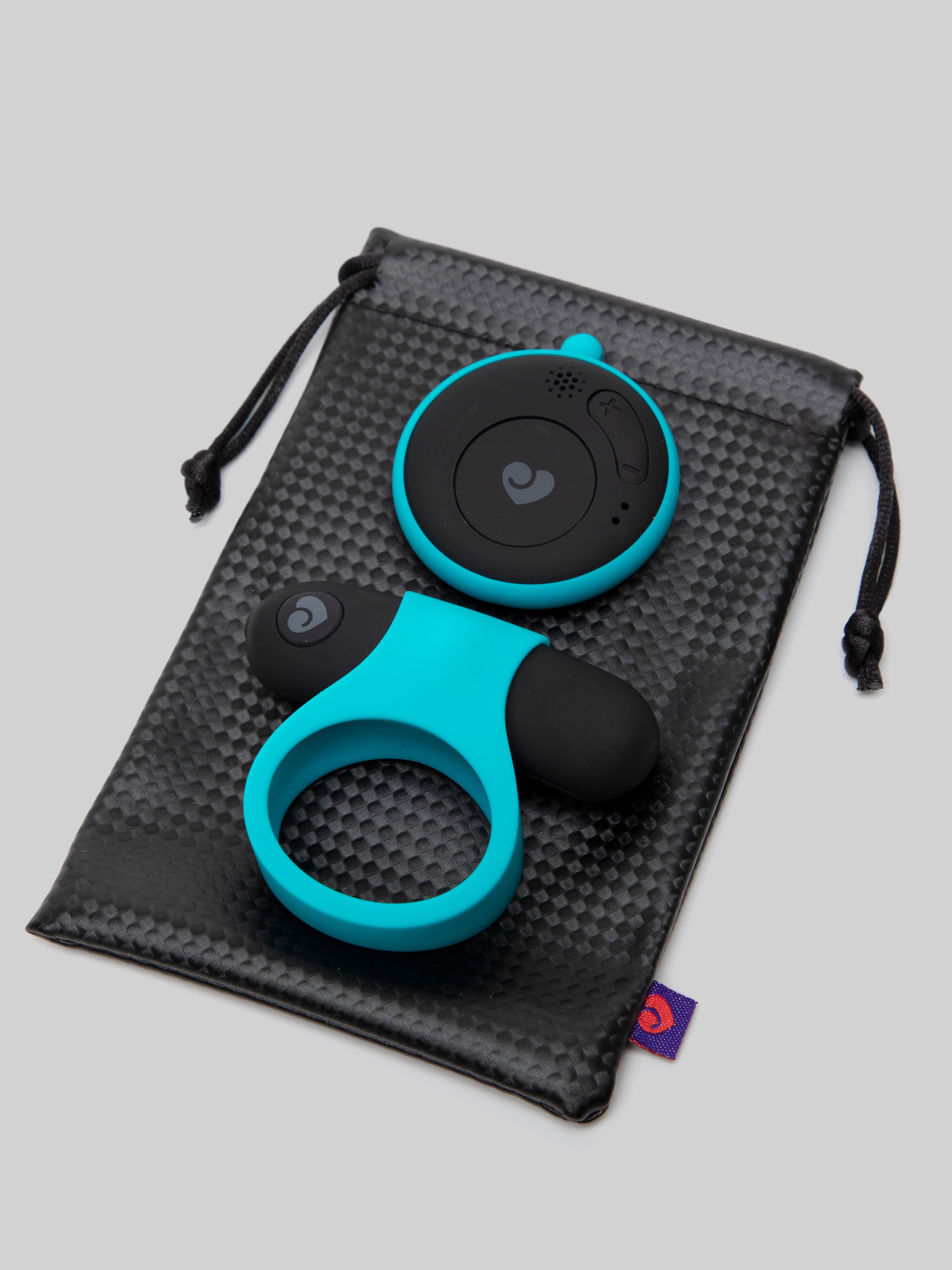 Lovehoney Juno Rechargeable Music Activated Vibrating Love Ring, Black, hi-res