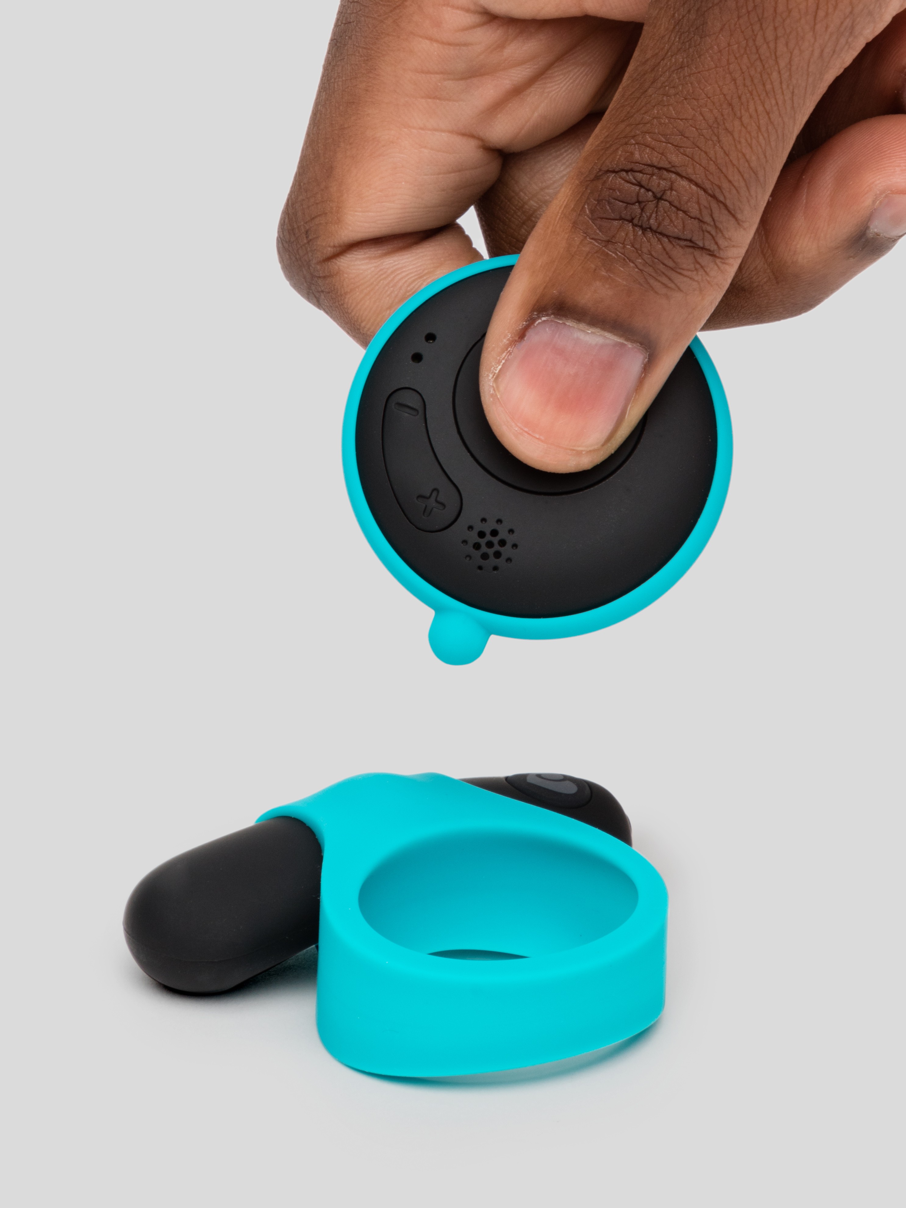 Lovehoney Juno Rechargeable Music Activated Vibrating Love Ring, Black, hi-res