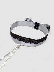 Fifty Shades of Grey Play Nice Satin and Lace Collar and Nipple Clamps , Black, hi-res