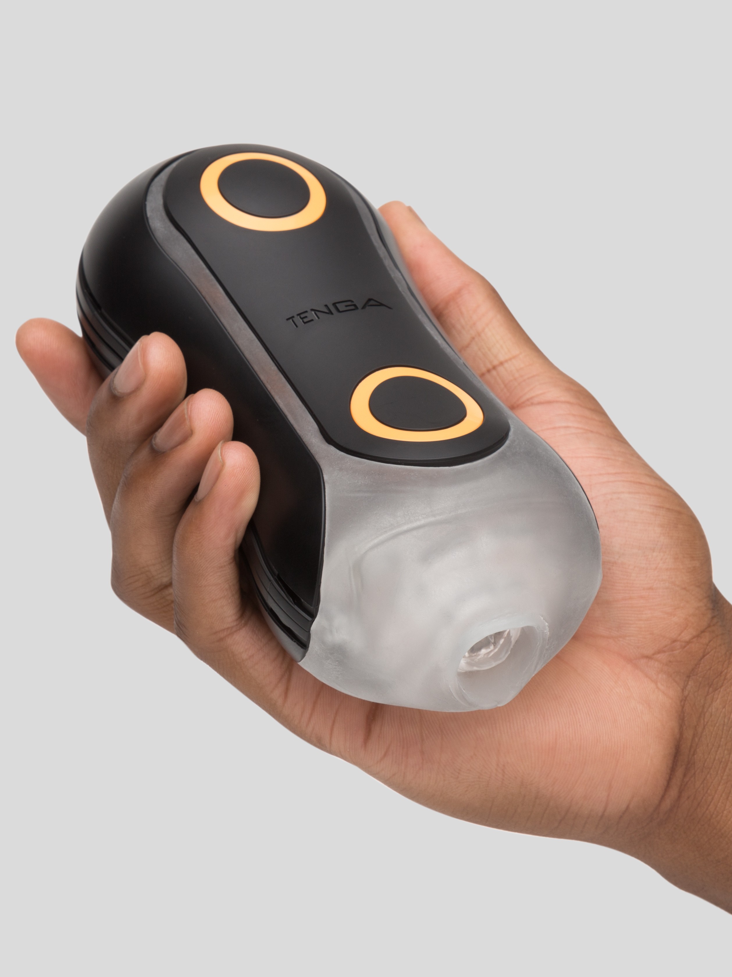 TENGA Flip Orb Strong Orange Crash Male Masturbator, Black, hi-res