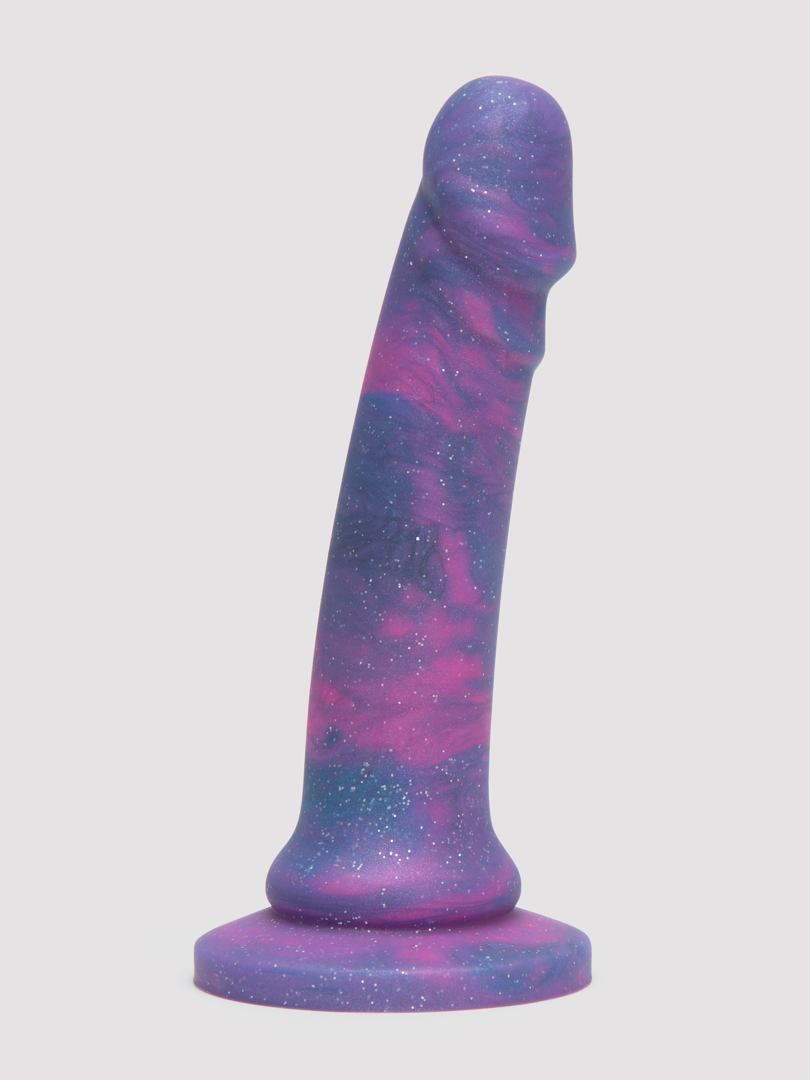 Lovehoney Super Soft Silicone Galaxy Dildo 7 Inch, Purple, hi-res