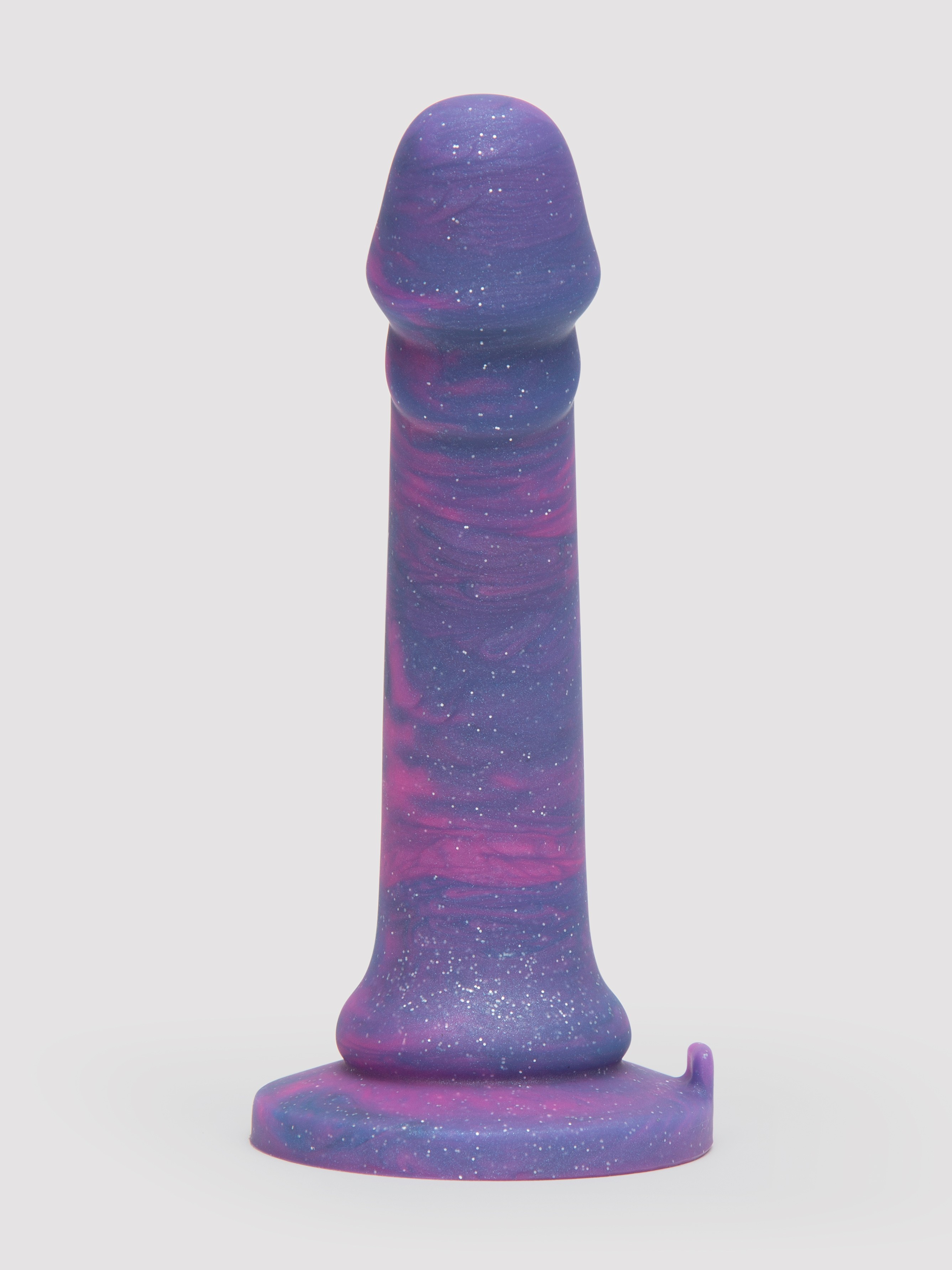 Lovehoney Super Soft Silicone Galaxy Dildo 7 Inch, Purple, hi-res