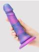 Lovehoney Super Soft Silicone Galaxy Dildo 7 Inch, Purple, hi-res
