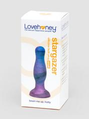 Lovehoney Super Soft Silicone Galaxy Butt Plug , Purple, hi-res