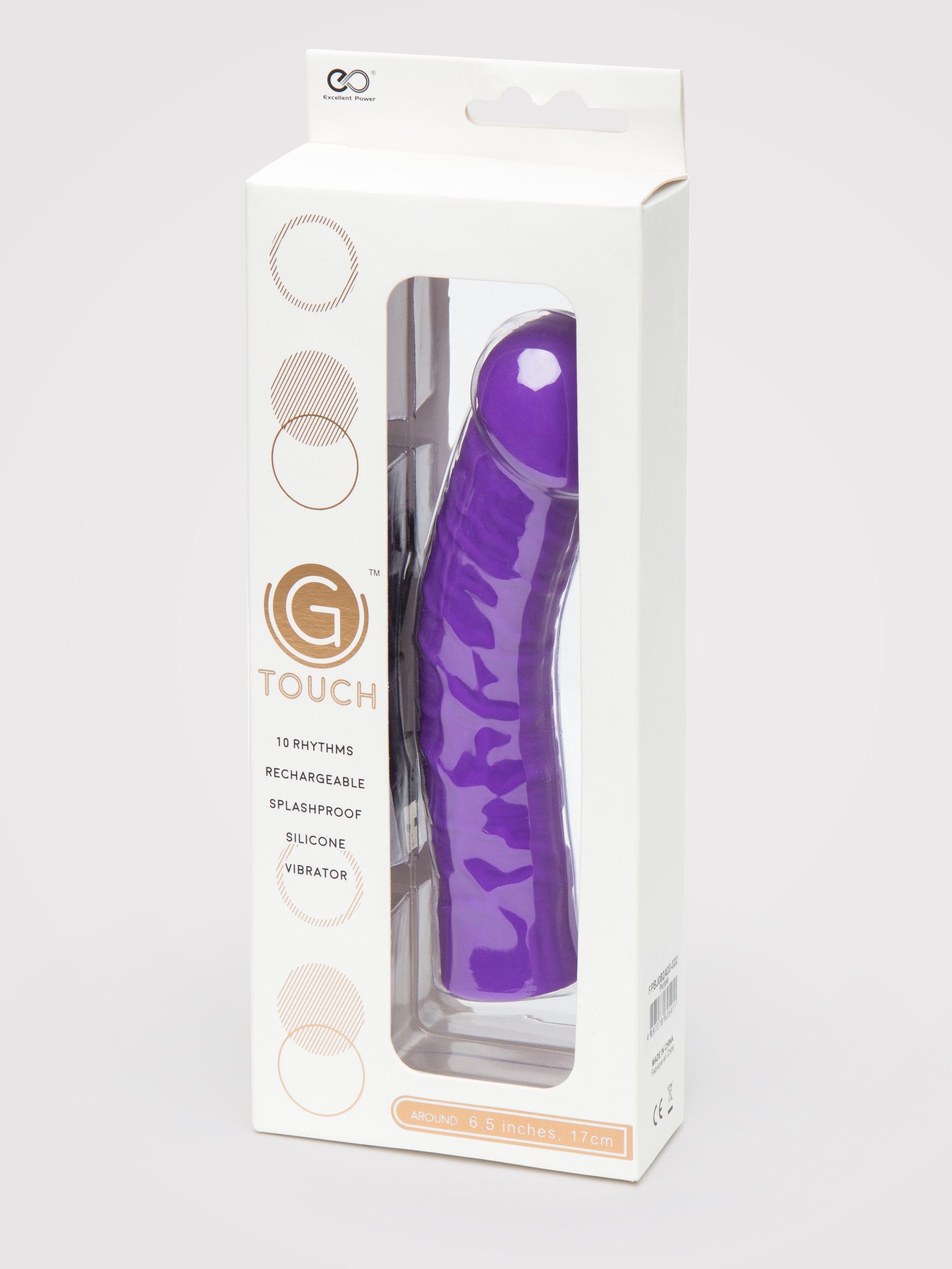 G Touch Rechargeable Extra Powerful Realistic Vibrator , Purple, hi-res