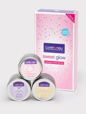 Lovehoney Sweet Glow Massage Candle Gift Set (3 x 2.1 oz), , hi-res