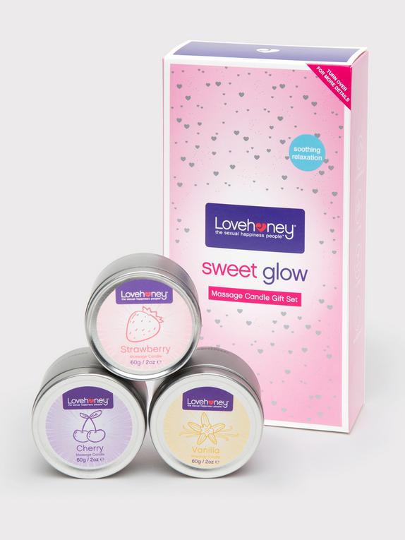 Lovehoney Sweet Glow Massage Candle Gift Set (3 x 2.1 oz), , hi-res