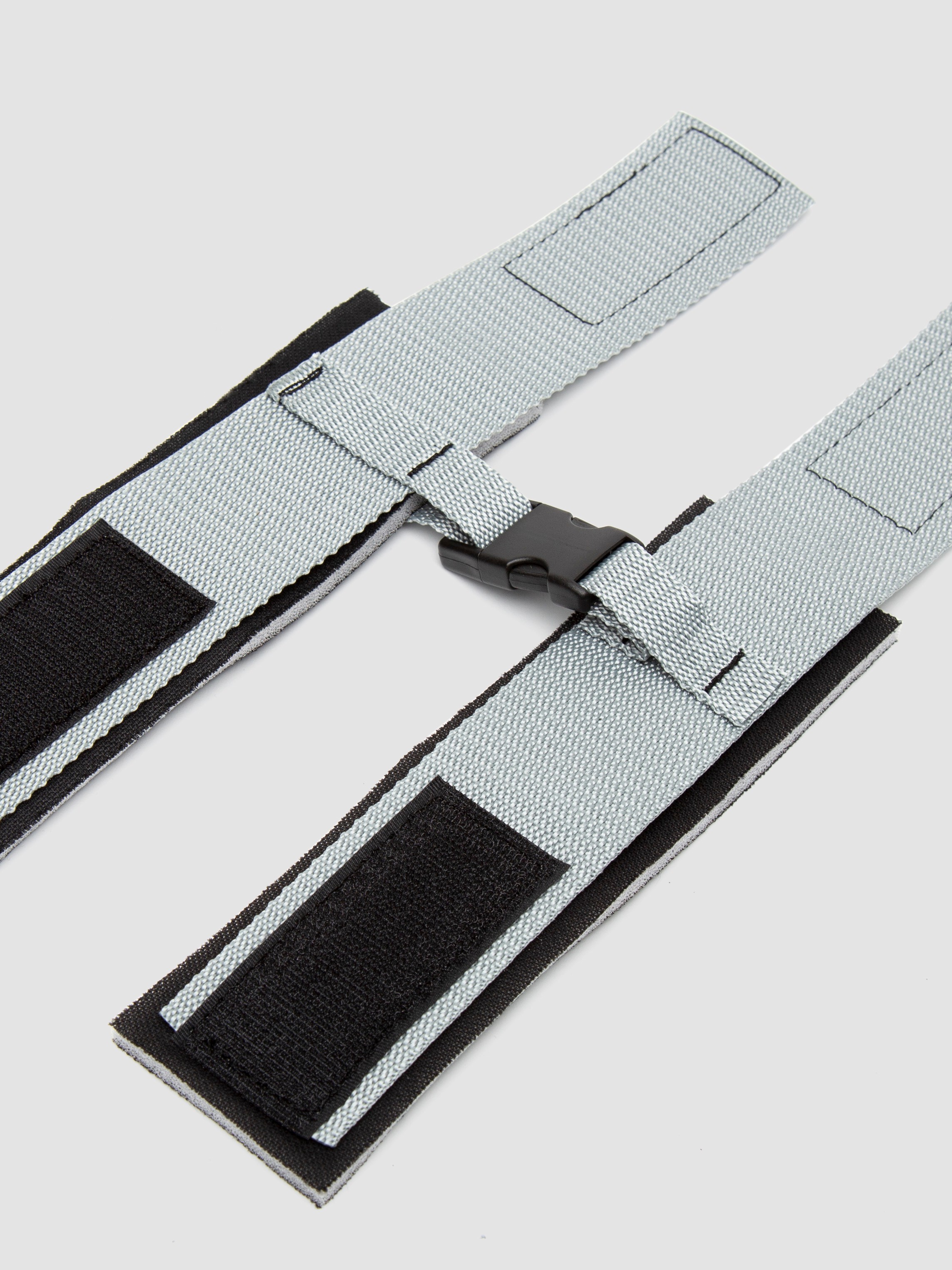 Silver Seduction Beginner's Wrist or Ankle Cuffs, Grey, hi-res