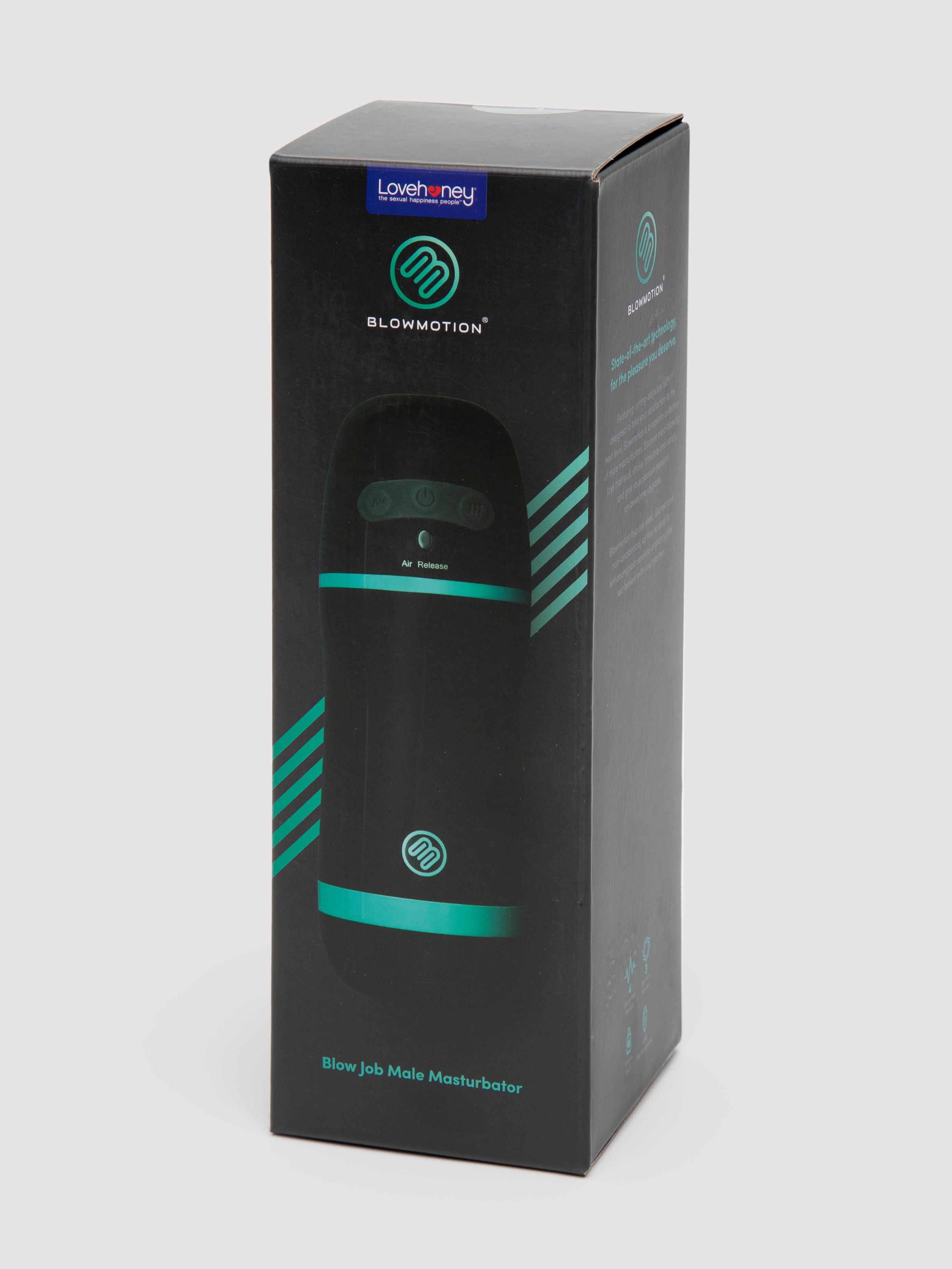 Blowmotion Real-Feel Blowjob Suction Masturbator, Black, hi-res