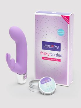 Lovehoney Frisky Tingles Rabbit Vibrator and Pleasure Balm Gift Set