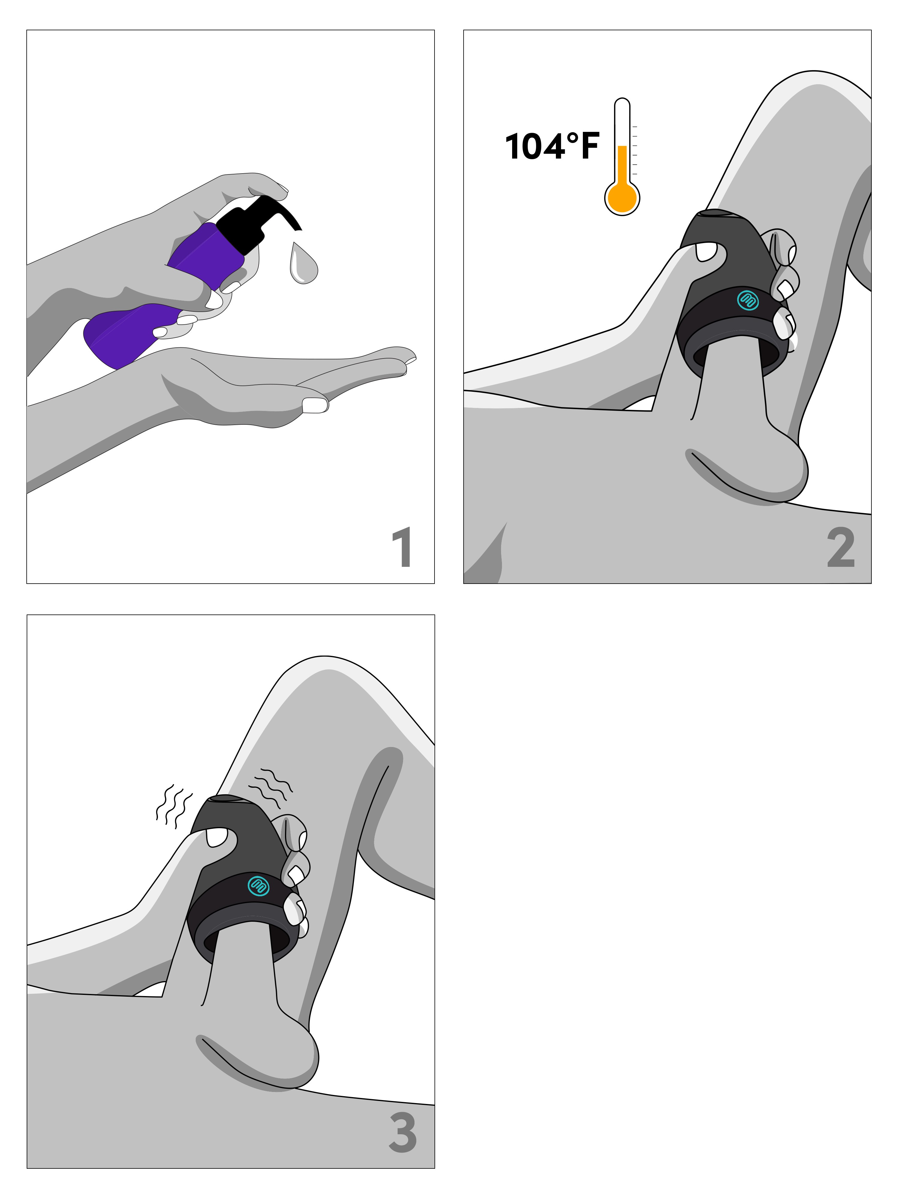 Blowmotion Warming Vibrating Male Masturbator, Black, hi-res