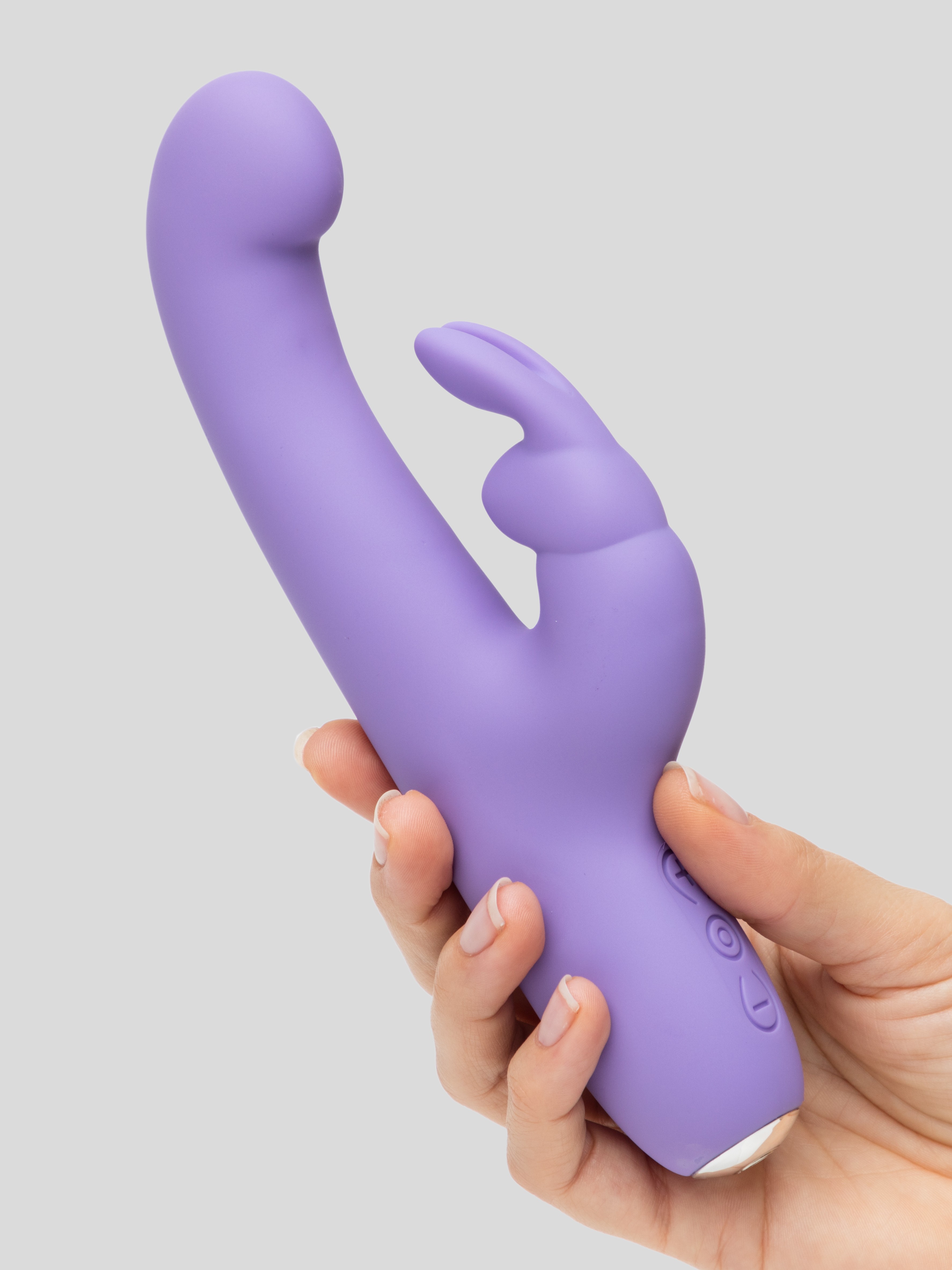 Lovehoney Luxury 15 Function Rechargeable Silicone Rabbit Vibrator, Purple, hi-res