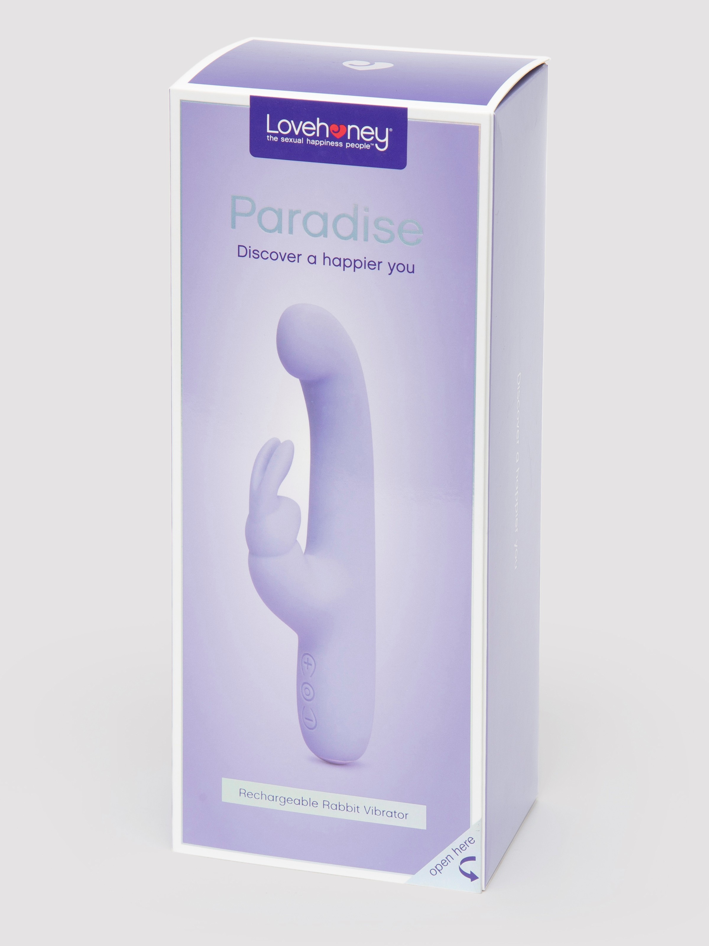 Lovehoney Luxury 15 Function Rechargeable Silicone Rabbit Vibrator, Purple, hi-res