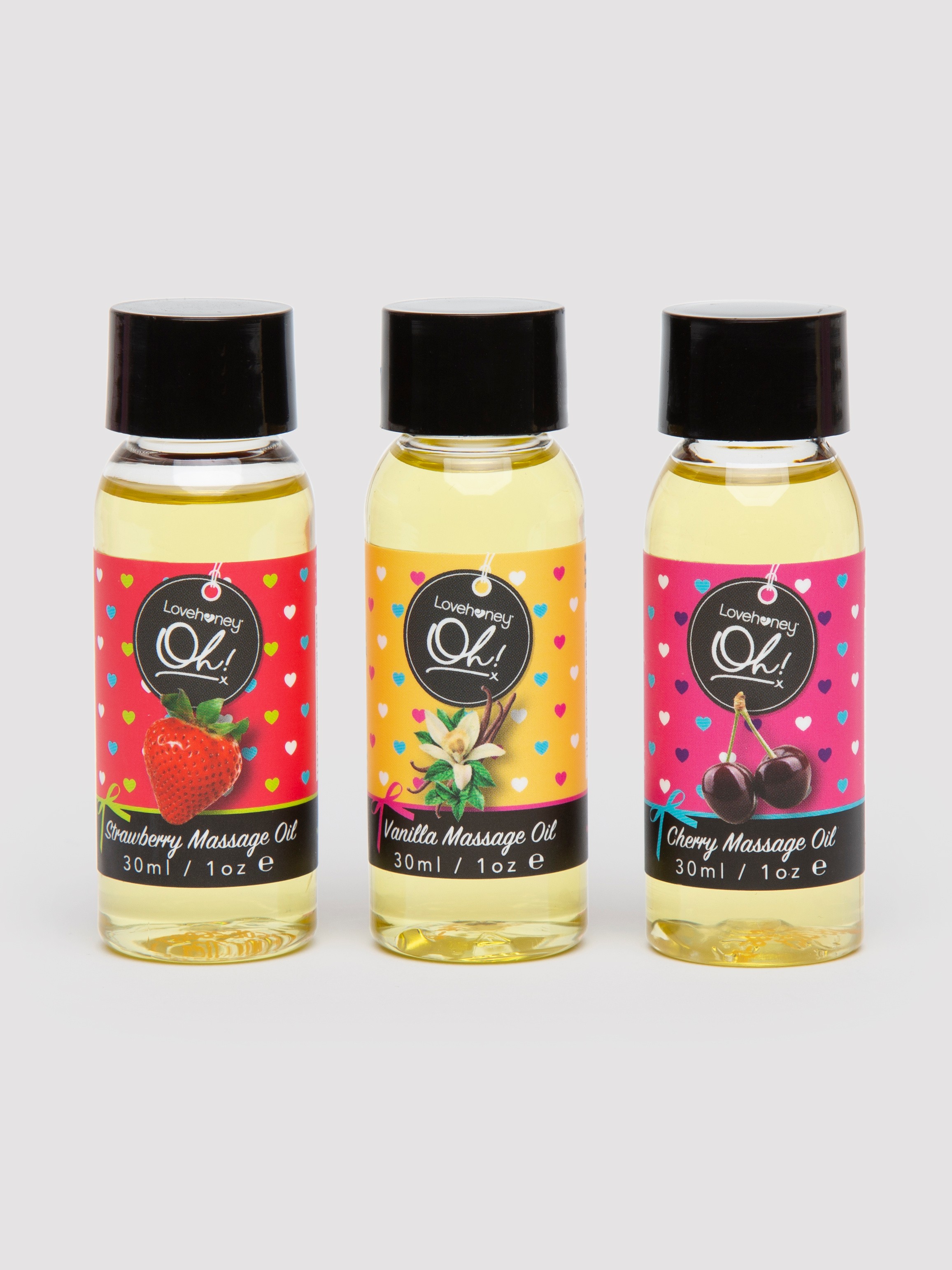 Lovehoney Sweet Caress Massage Oil Gift Set (3 x 30ml), , hi-res