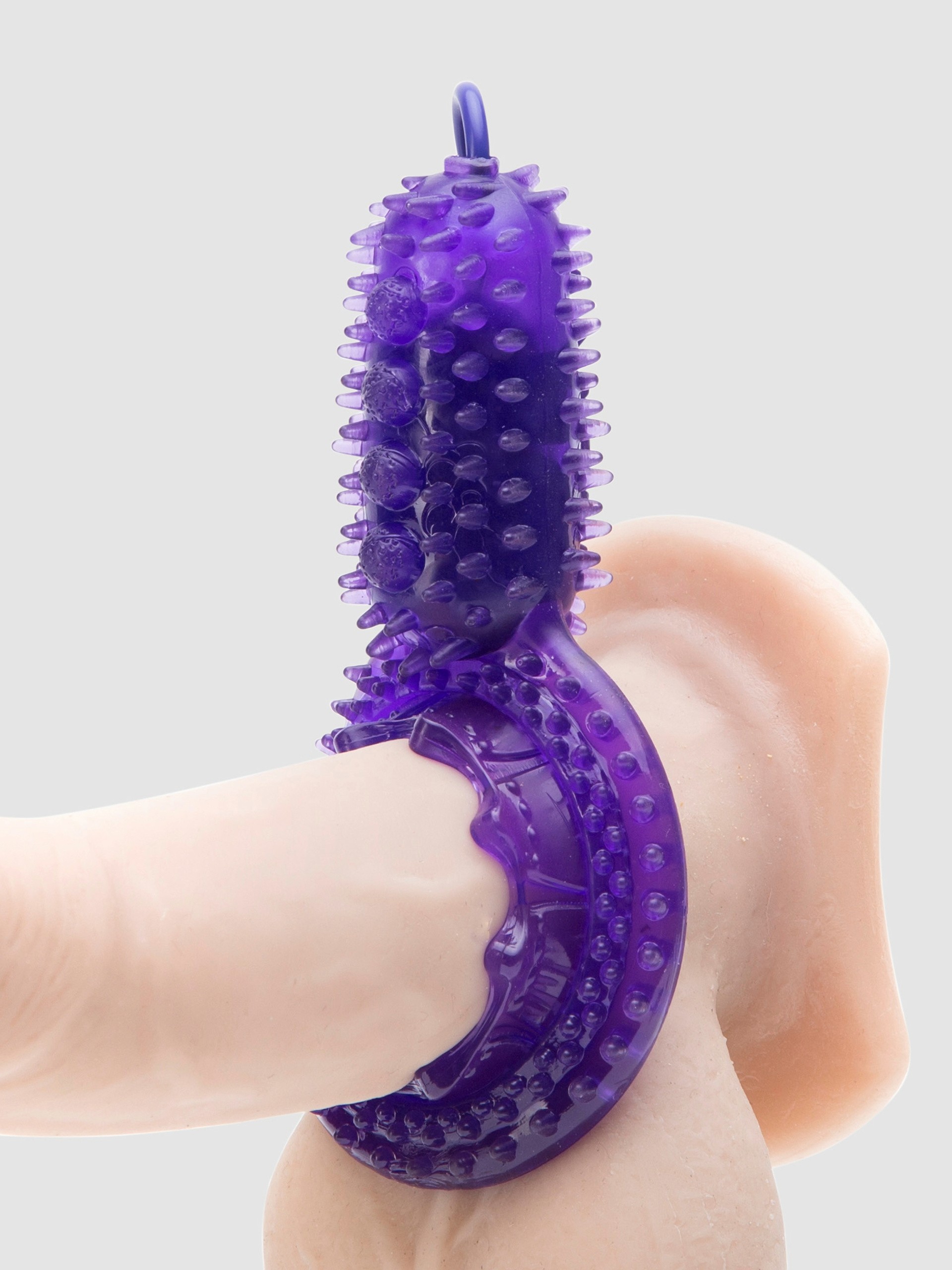 Lovehoney Bedtime Bullet 10 Function Vibrating Cock Ring Set, Purple, hi-res