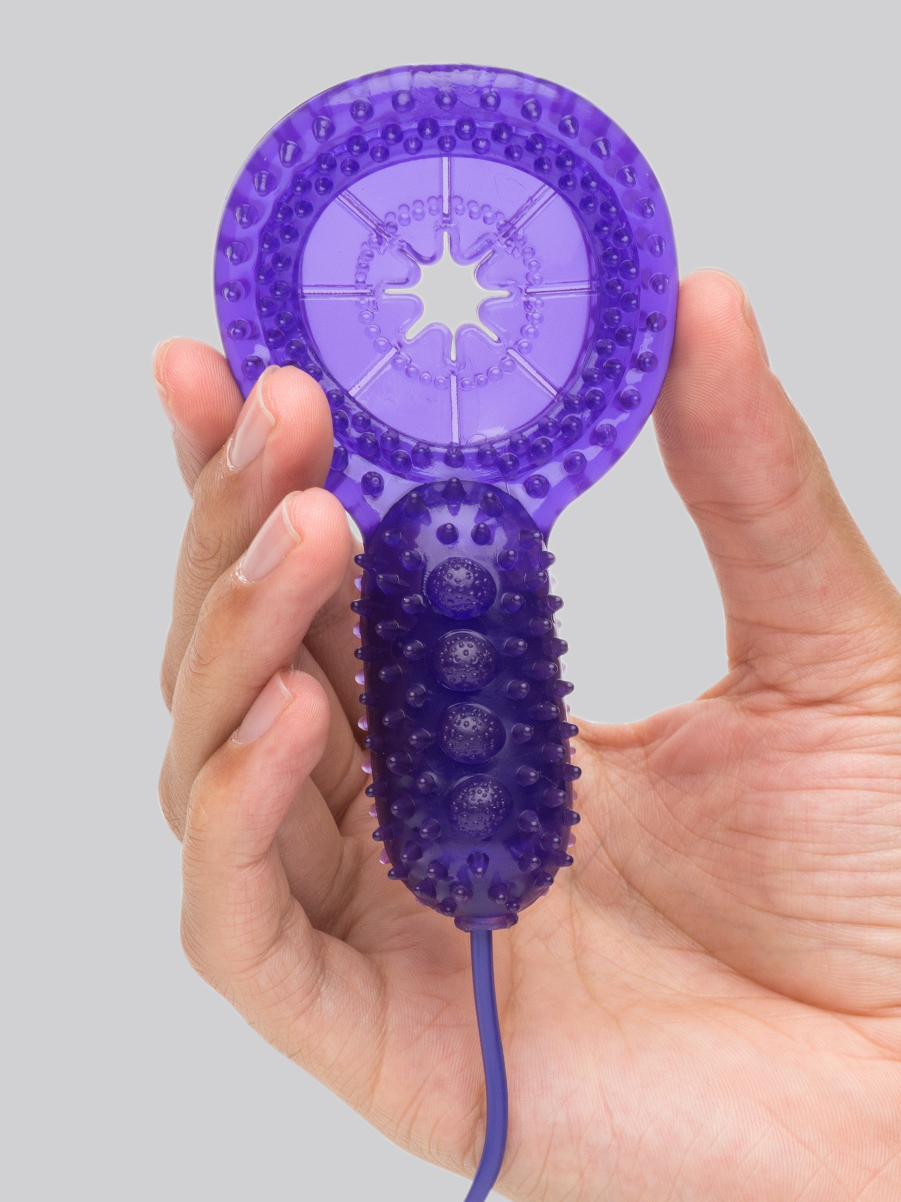 Lovehoney Bedtime Bullet 10 Function Vibrating Cock Ring Set, Purple, hi-res