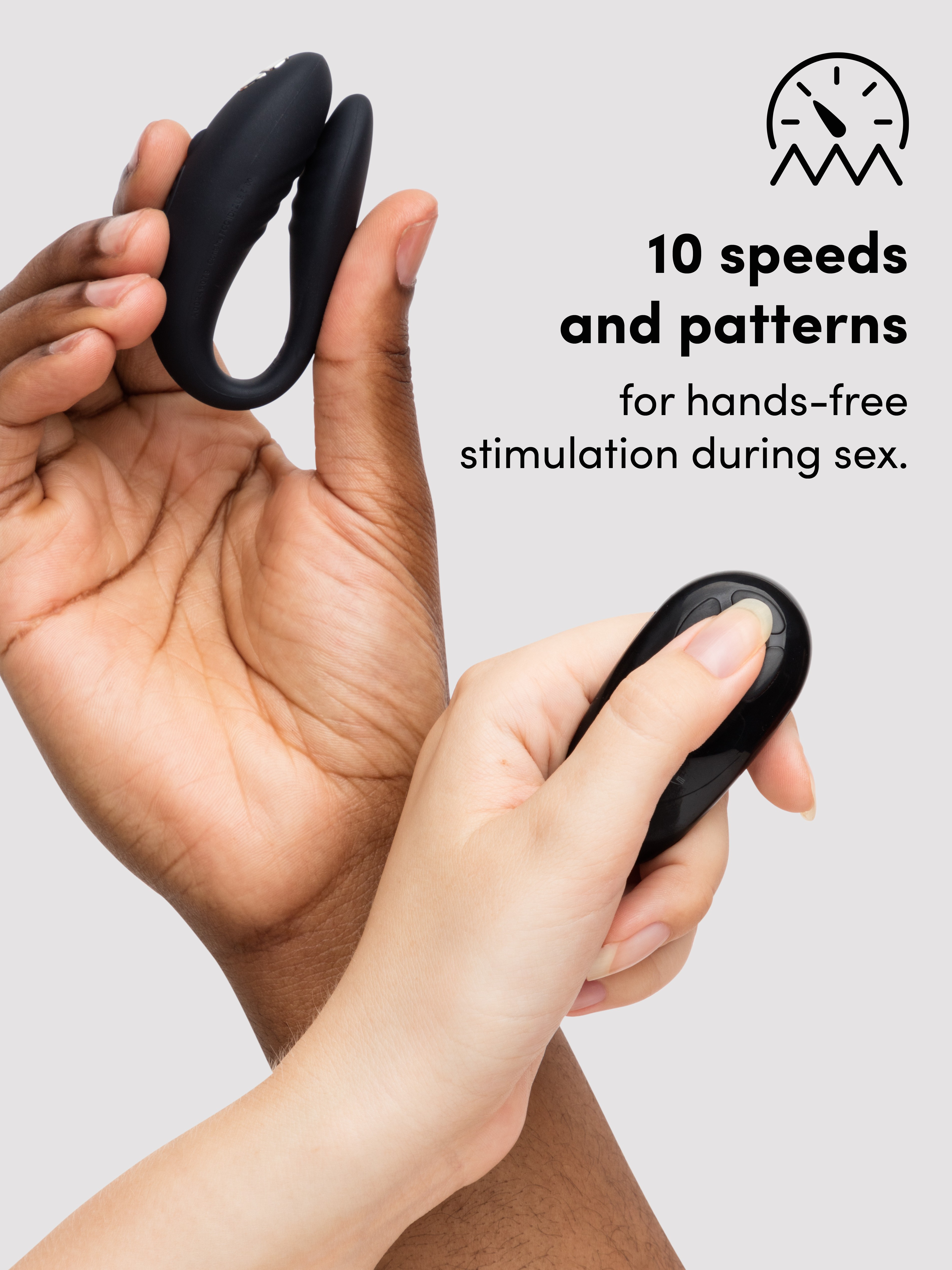We-Vibe X Lovehoney Limited Edition Remote Control Couple's Vibrator, Black, hi-res