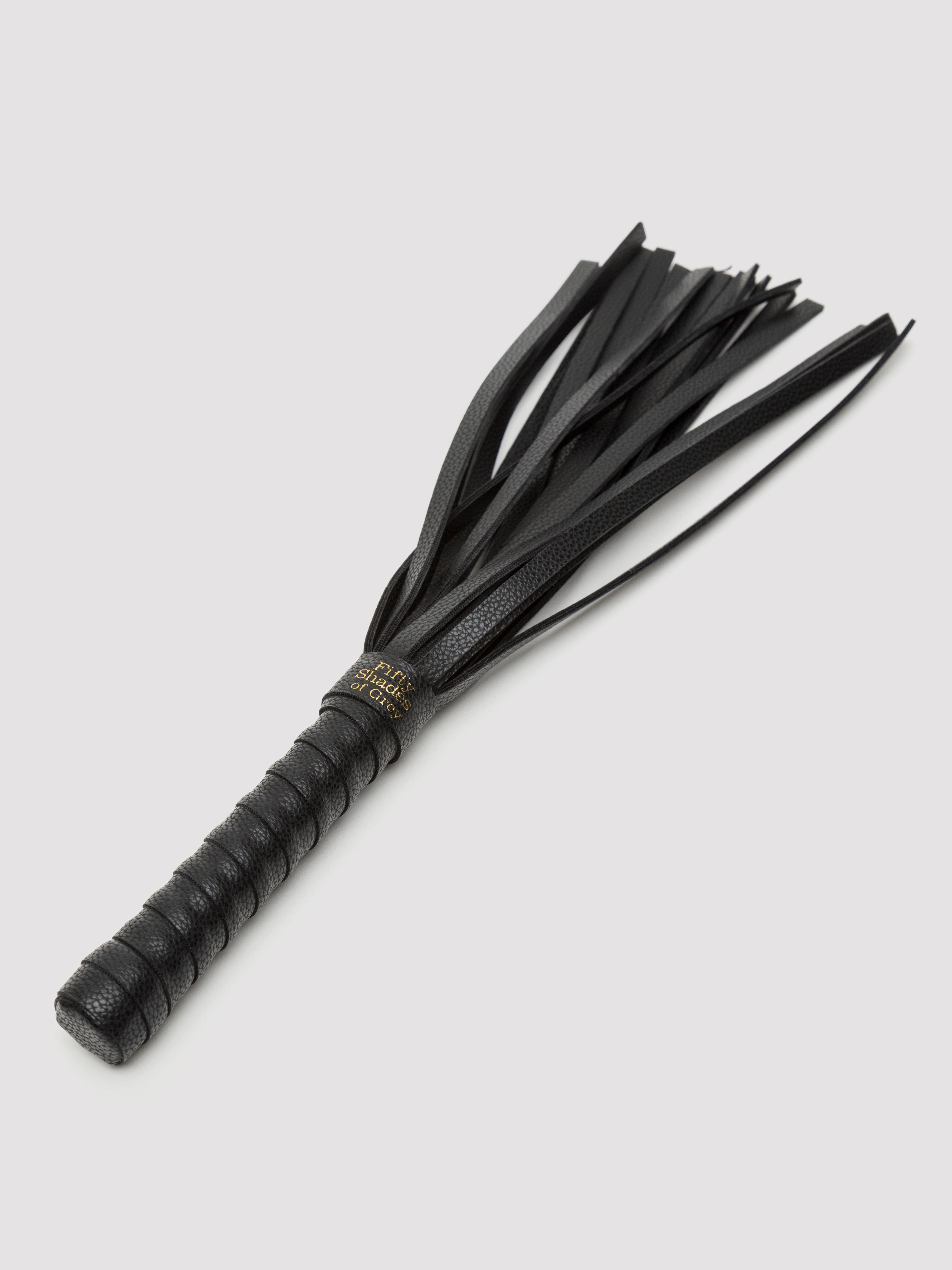 Fifty Shades of Grey Bound to You Faux Leather Small Flogger , Black, hi-res