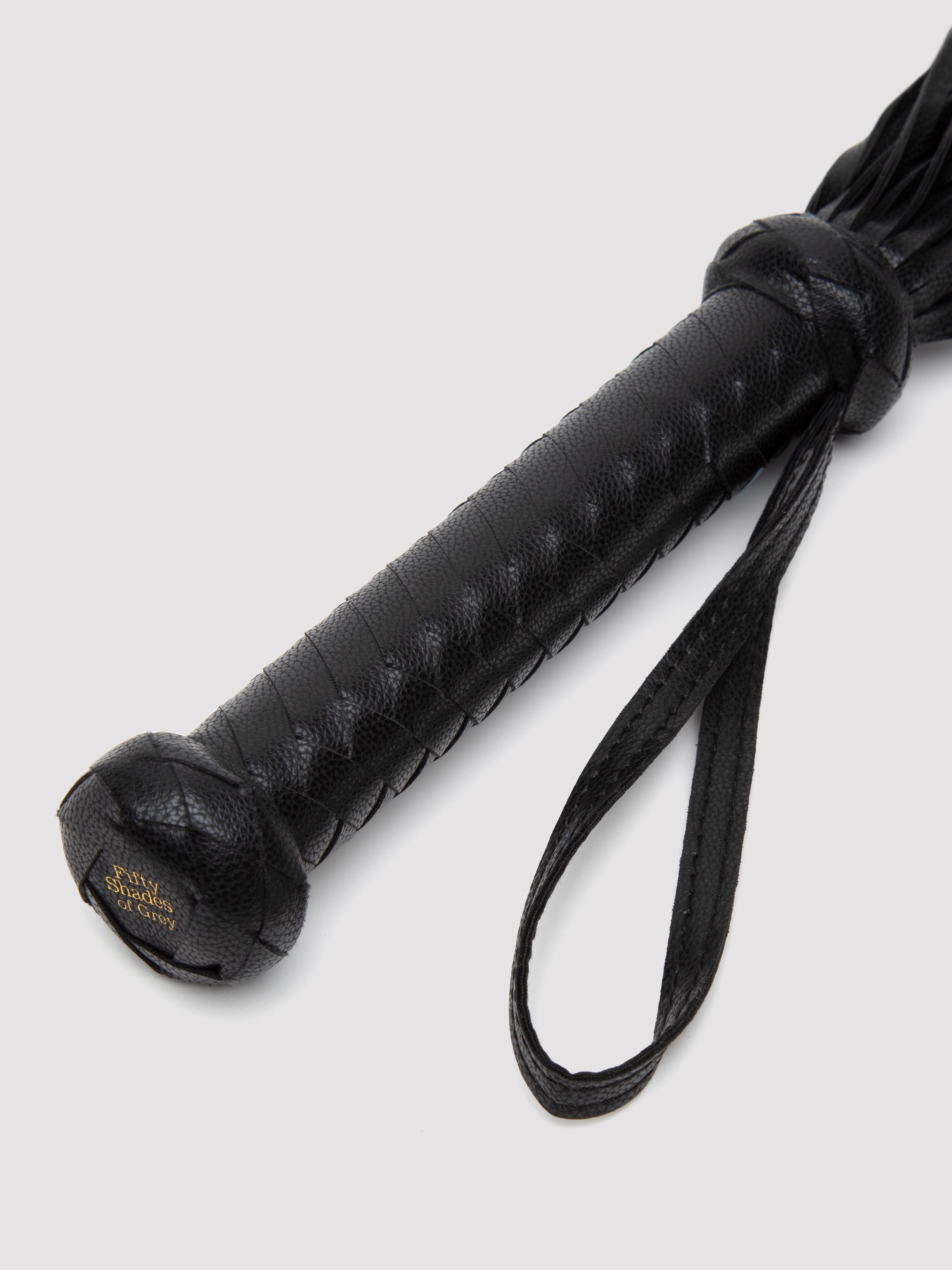 Fifty Shades of Grey Bound to You Faux Leather Flogger , Black, hi-res