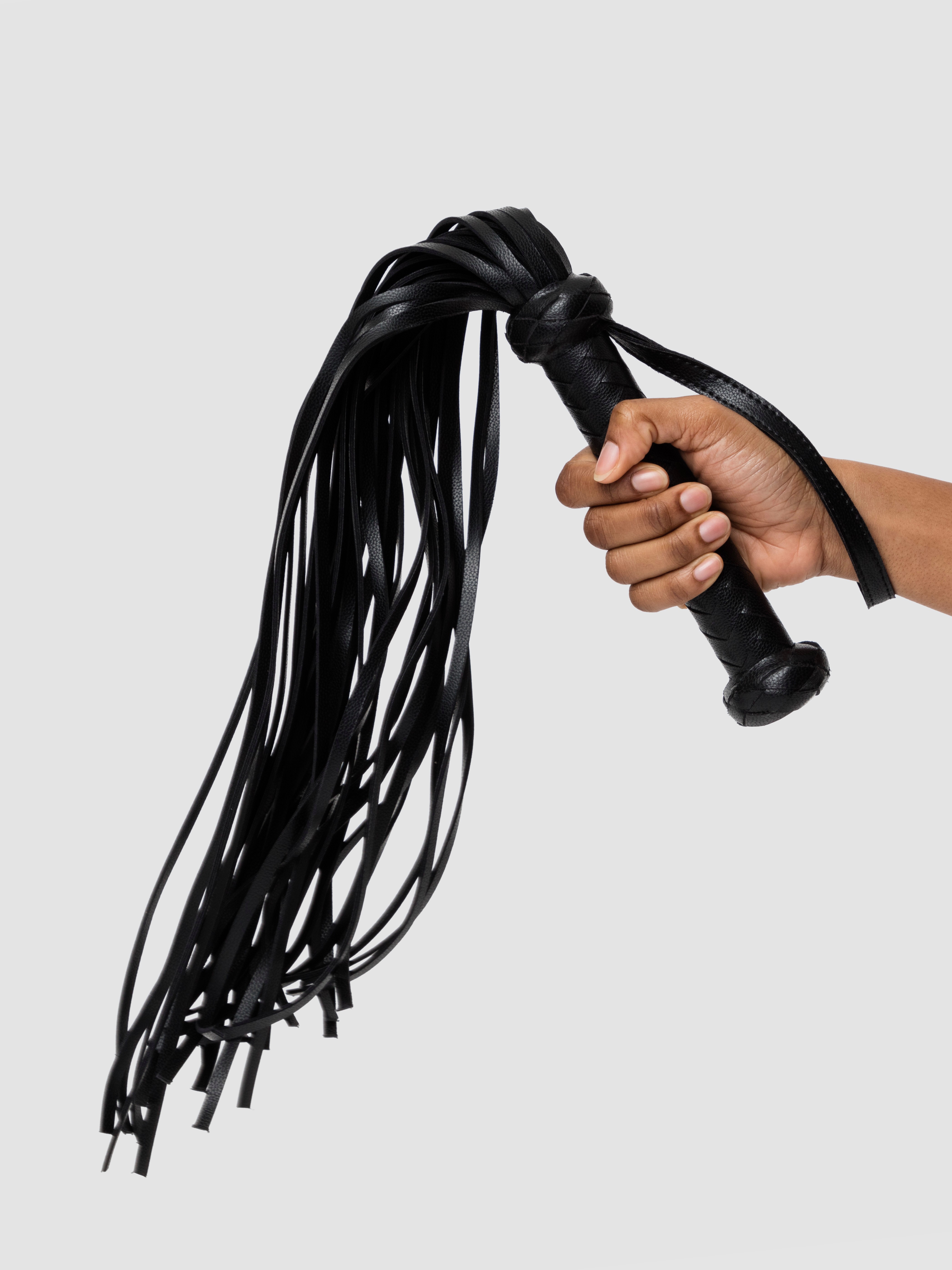 Fifty Shades of Grey Bound to You Faux Leather Flogger , Black, hi-res
