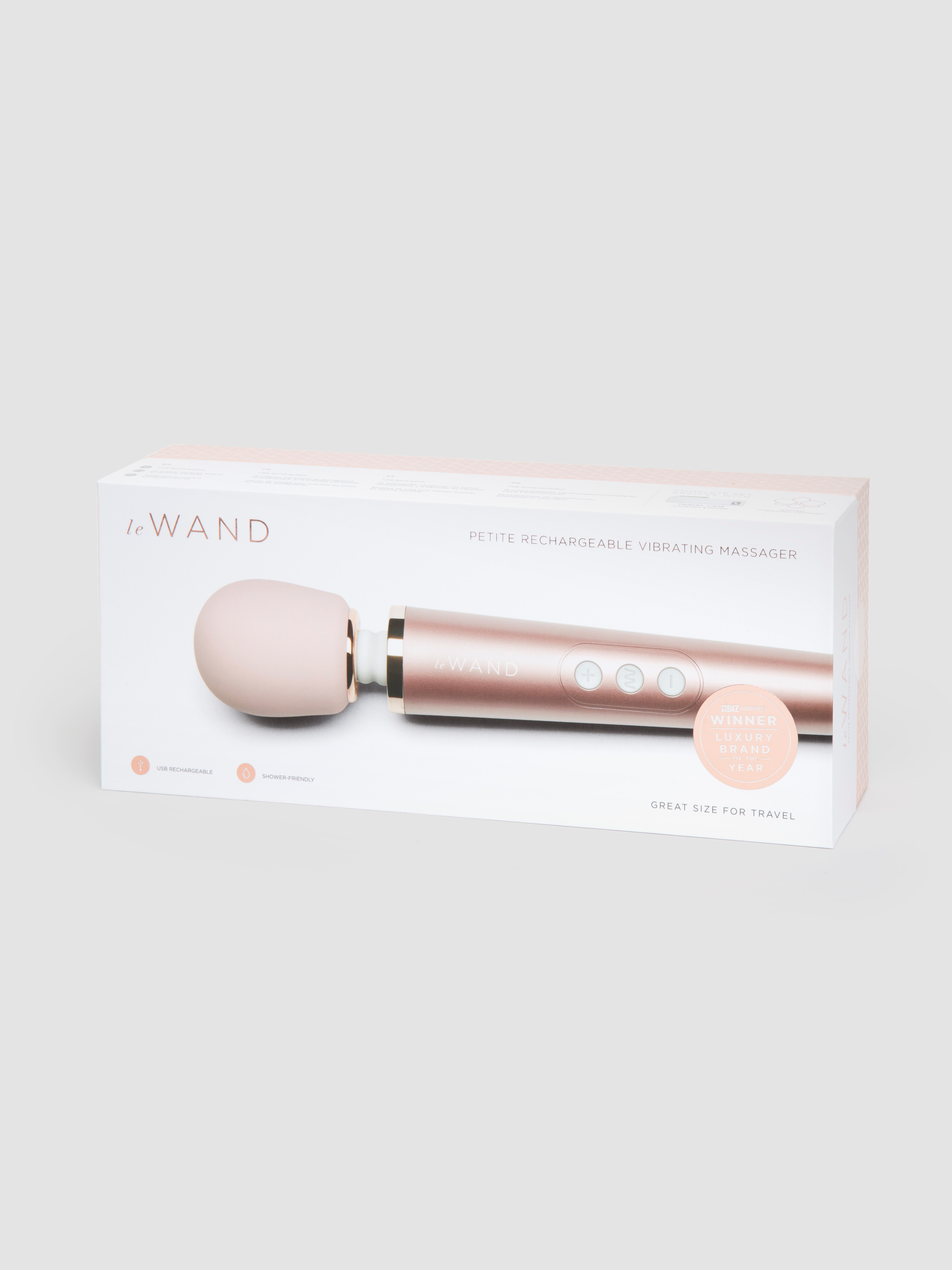 Le Wand Petite Mini Rechargeable Massage Wand Vibrator , Pink, hi-res