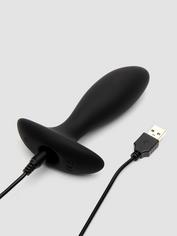 Plug anal vibrant luxe télécommandé rechargeable, Desire, Noir, hi-res