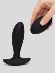 Desire Luxury Rechargeable Remote Control Vibrating Butt Plug, Black, hi-res