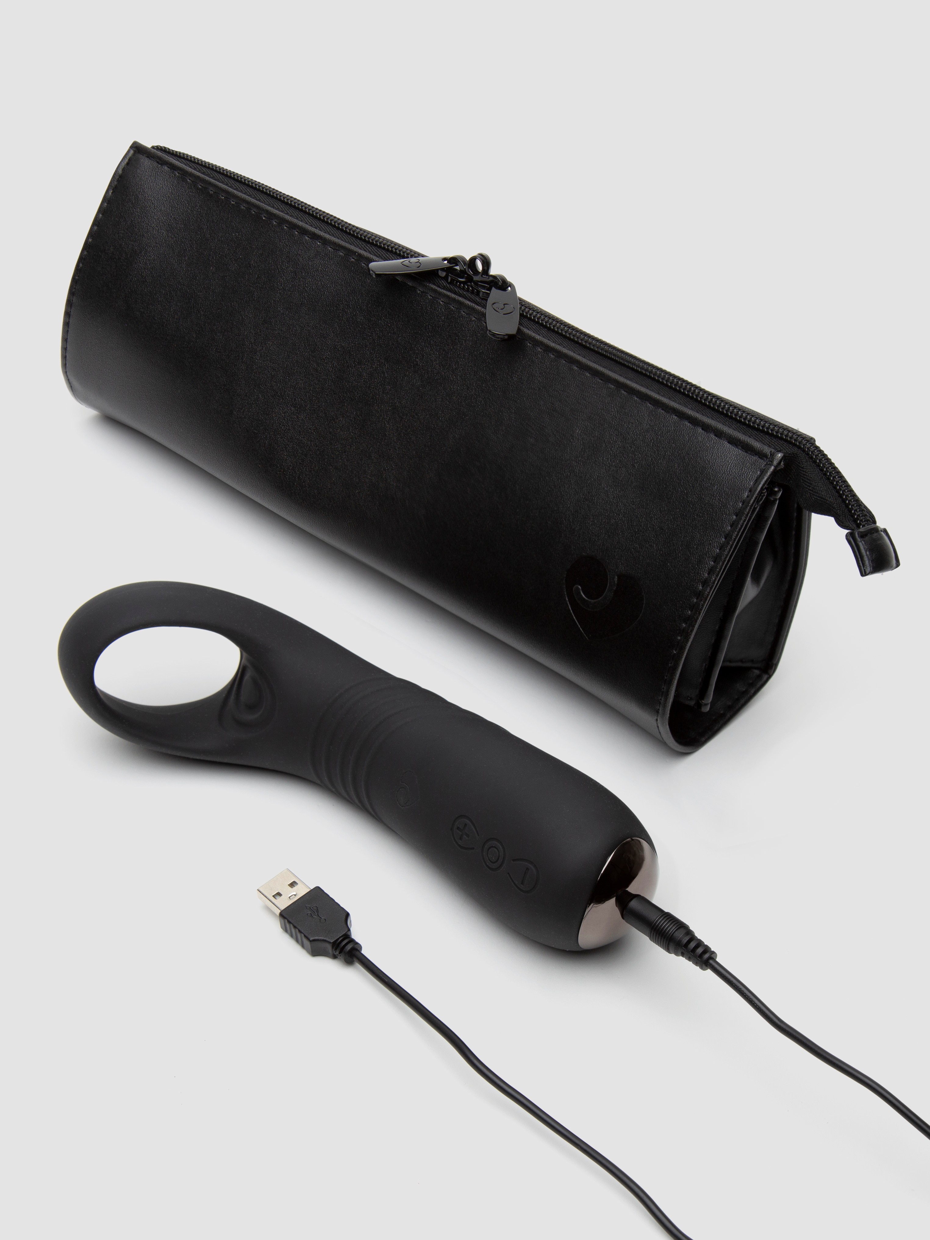 Desire Luxury 20 Function Vibrating Male Stroker, Black, hi-res