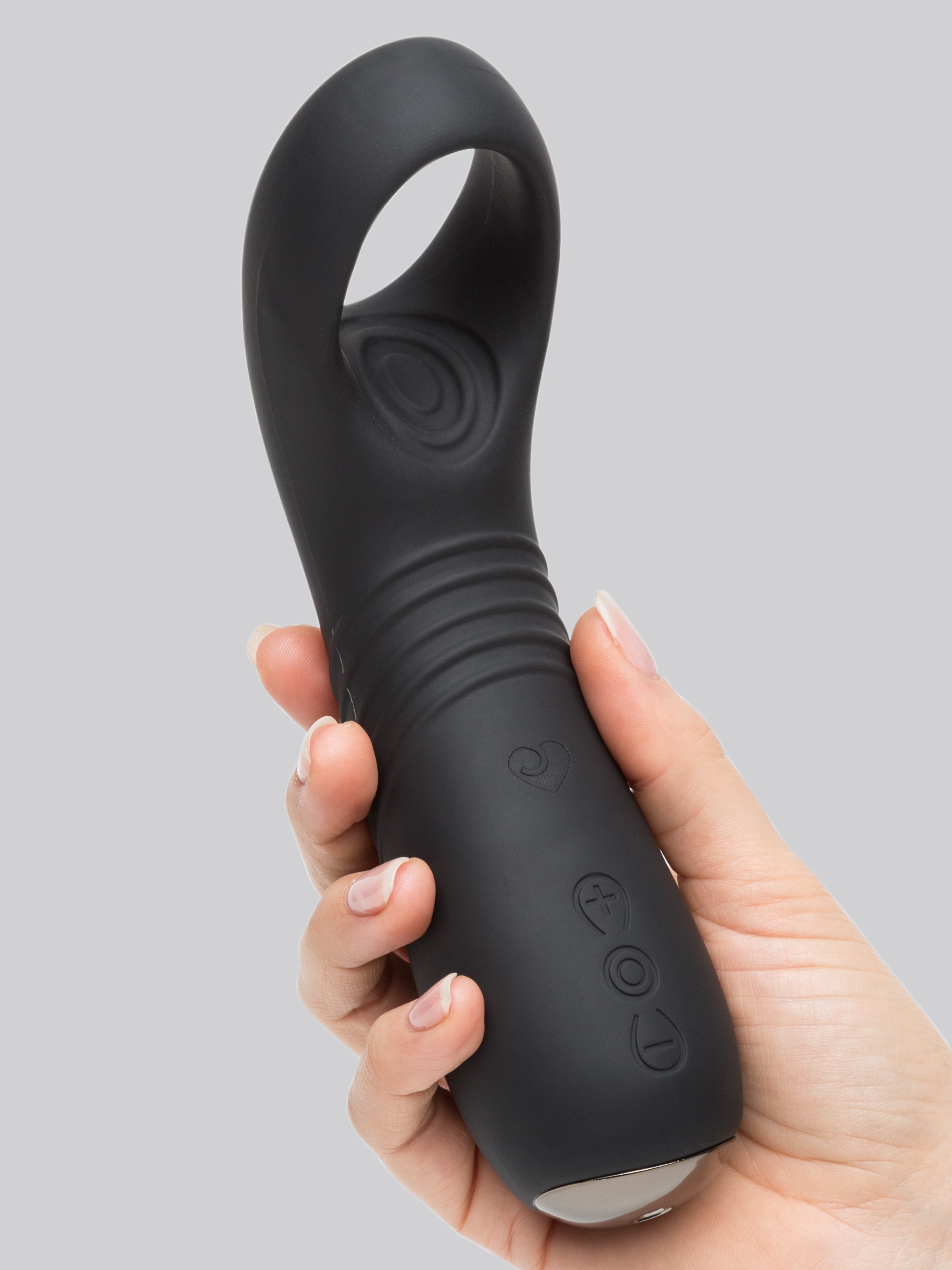 Desire Luxury 20 Function Vibrating Male Stroker, Black, hi-res