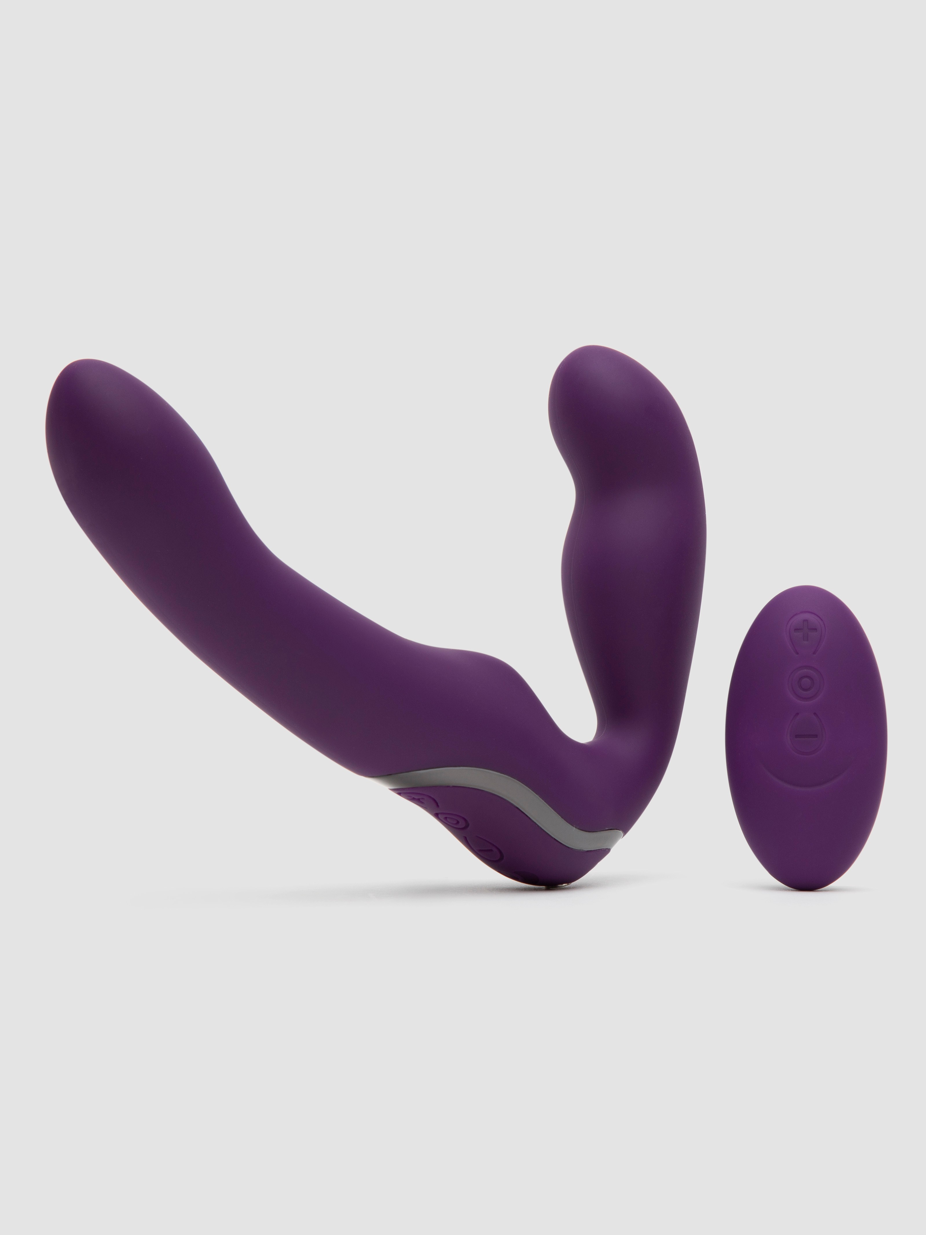 Desire Luxury Rechargeable Remote Control Strapless Strap-On - Purple