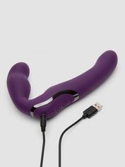 Desire Luxury Rechargeable Remote Control Strapless Strap-On, Purple, hi-res
