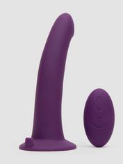 Desire Luxury Rechargeable Remote Control Vibrating Strap-On Kit, Purple, hi-res