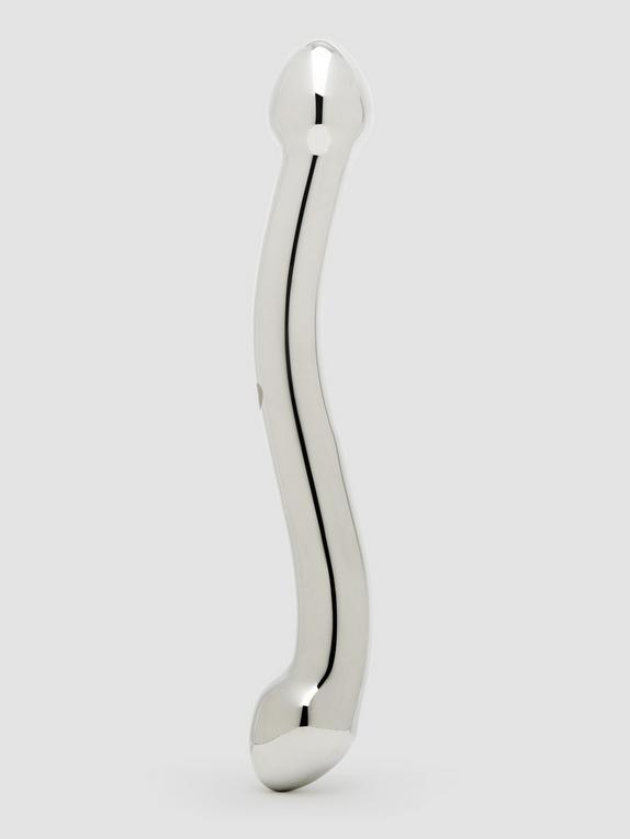 Lujoso Consolador de Acero Inoxidable para Punto G 18 cm de Desire, Plata, hi-res