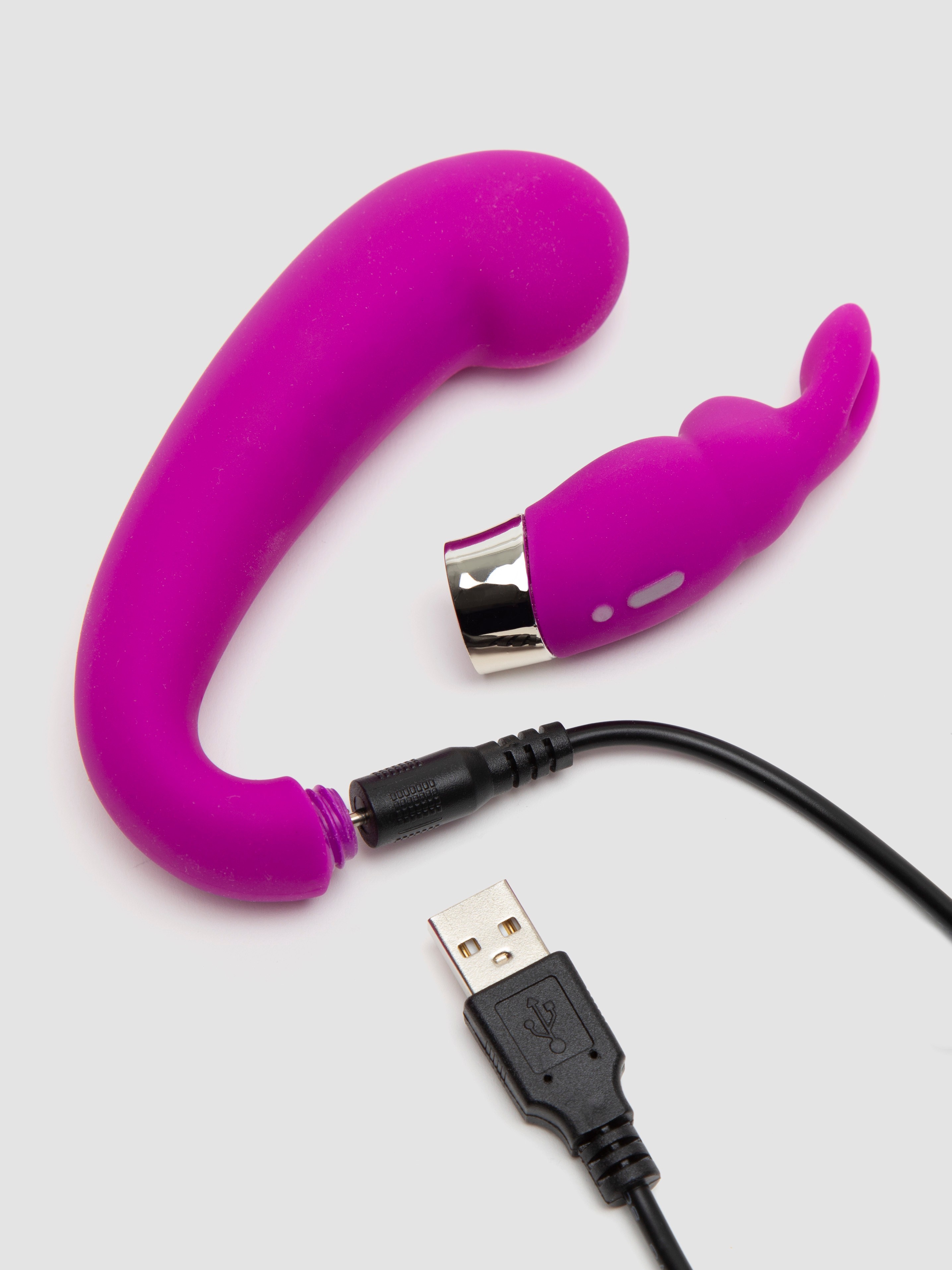Happy Rabbit G-Spot Clitoral Curve Vibrator, Purple, hi-res