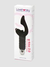 Lovehoney G-Kiss Rechargeable 10 Function Silicone Vibrator, Black, hi-res